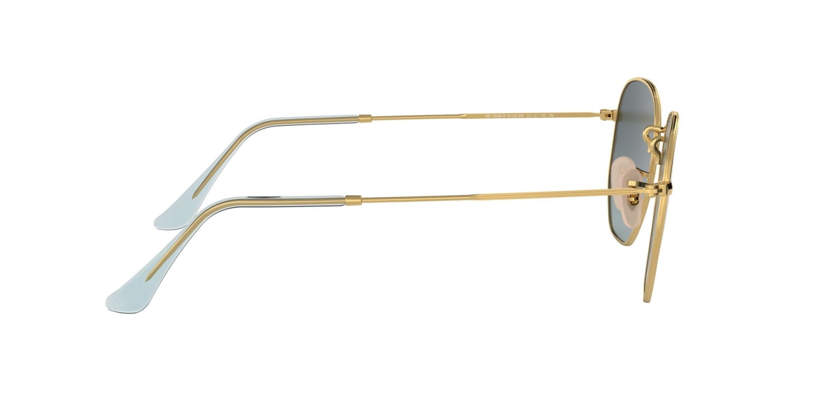 Shop Ray Ban Sunglasses In Oro/blu Sfumato