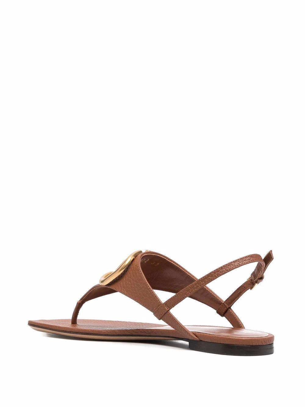 Shop Valentino Vlogo Signature Flat Sandals