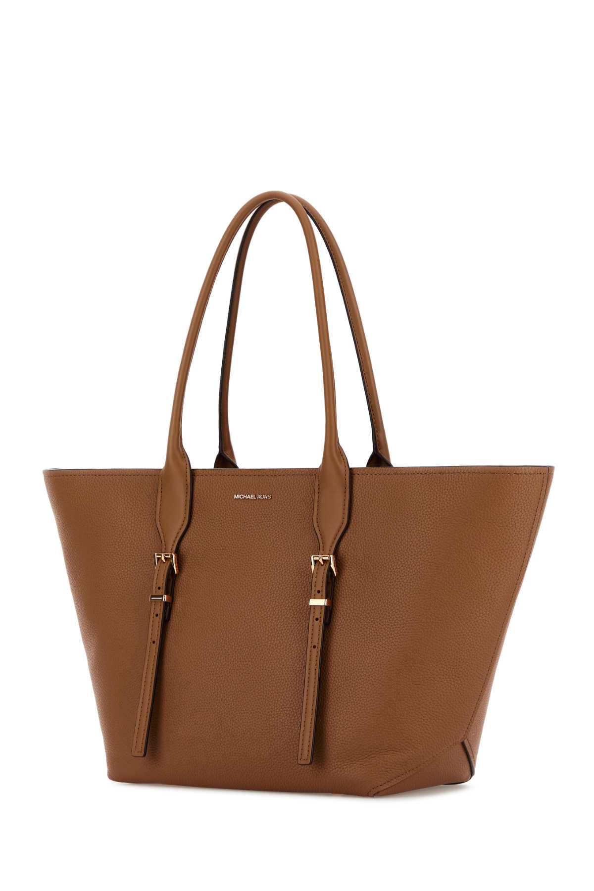 Michael Kors Moore Shopping Bag Buckle Detail In Luggage