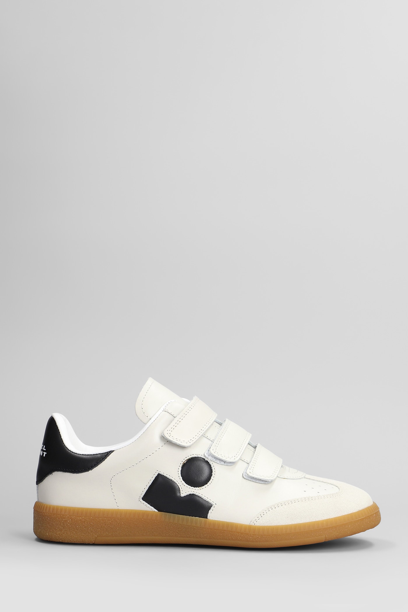 Shop Isabel Marant Beth Sneakers In White Suede And Leather