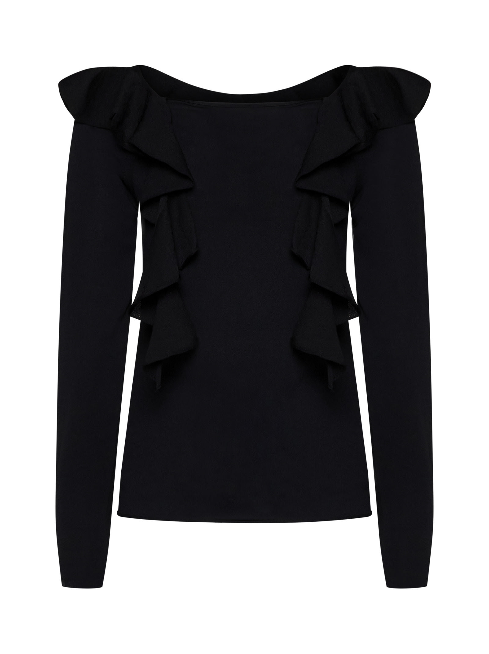 Shop Semicouture Sweater In Black