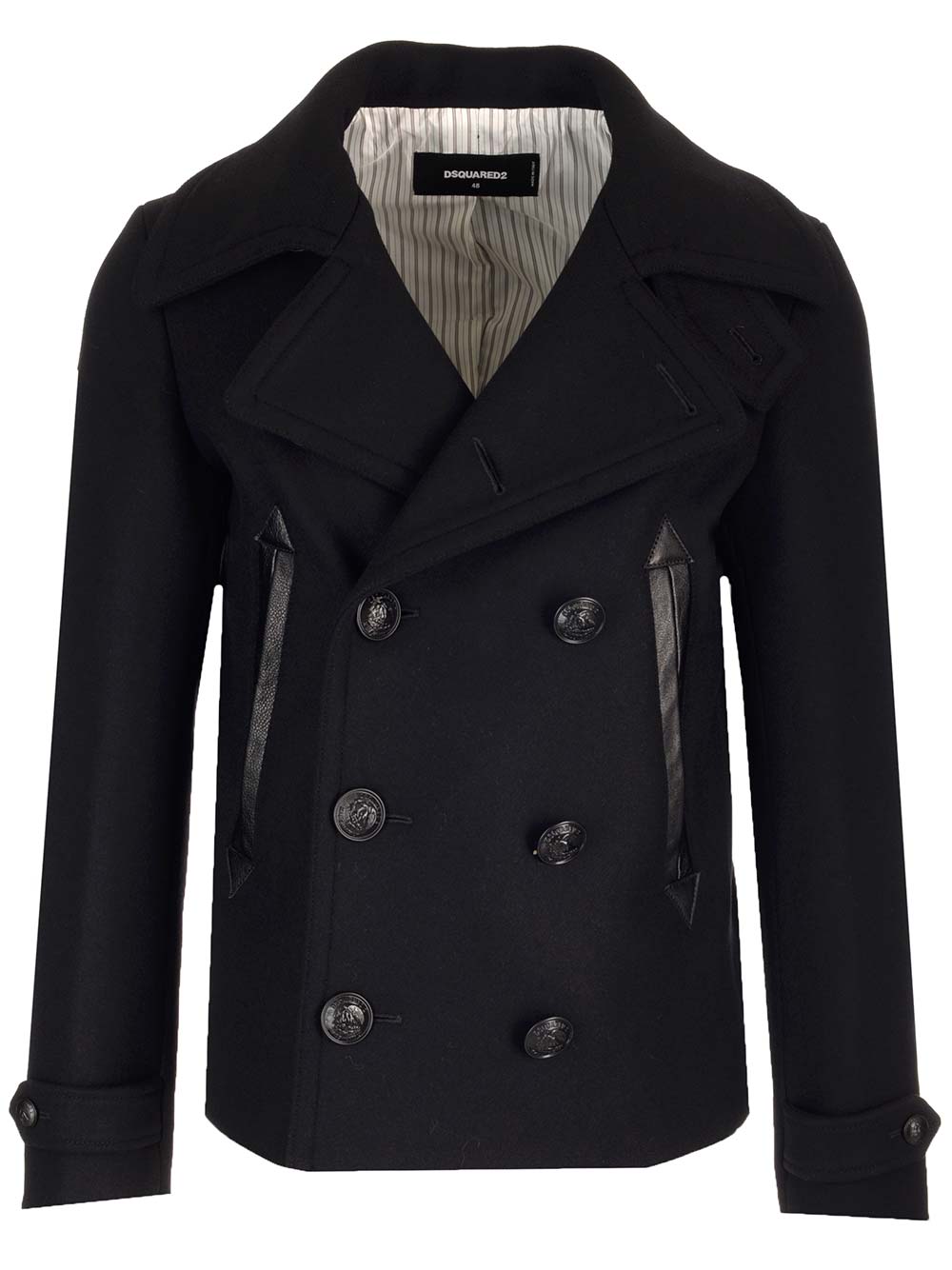 Dsquared2 Stretch Wool Peacoat