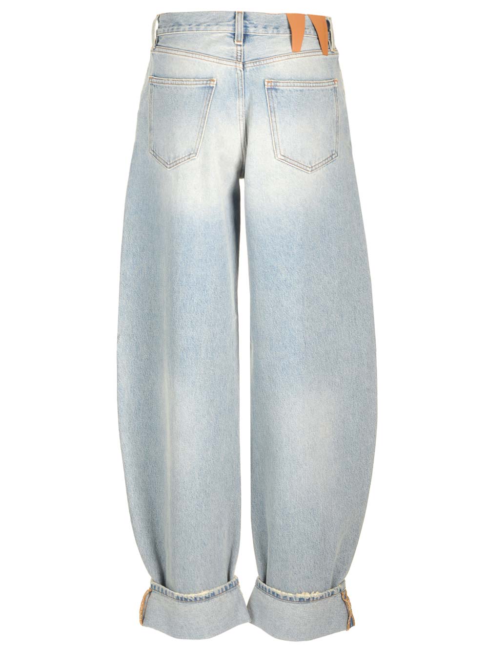 Shop Darkpark Khris Balloon Fit Jeans In Light Blue