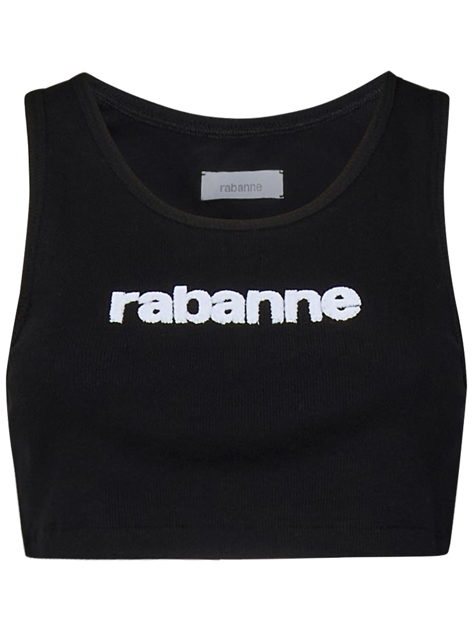 Shop Paco Rabanne Paco Top In Nero