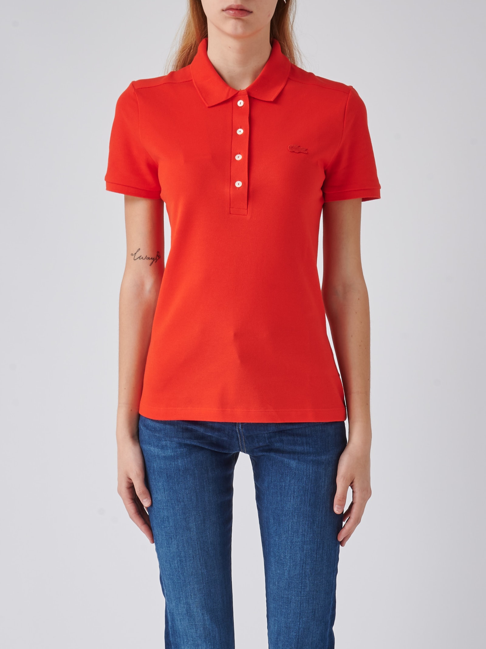 Lacoste Cotton T-shirt In Red