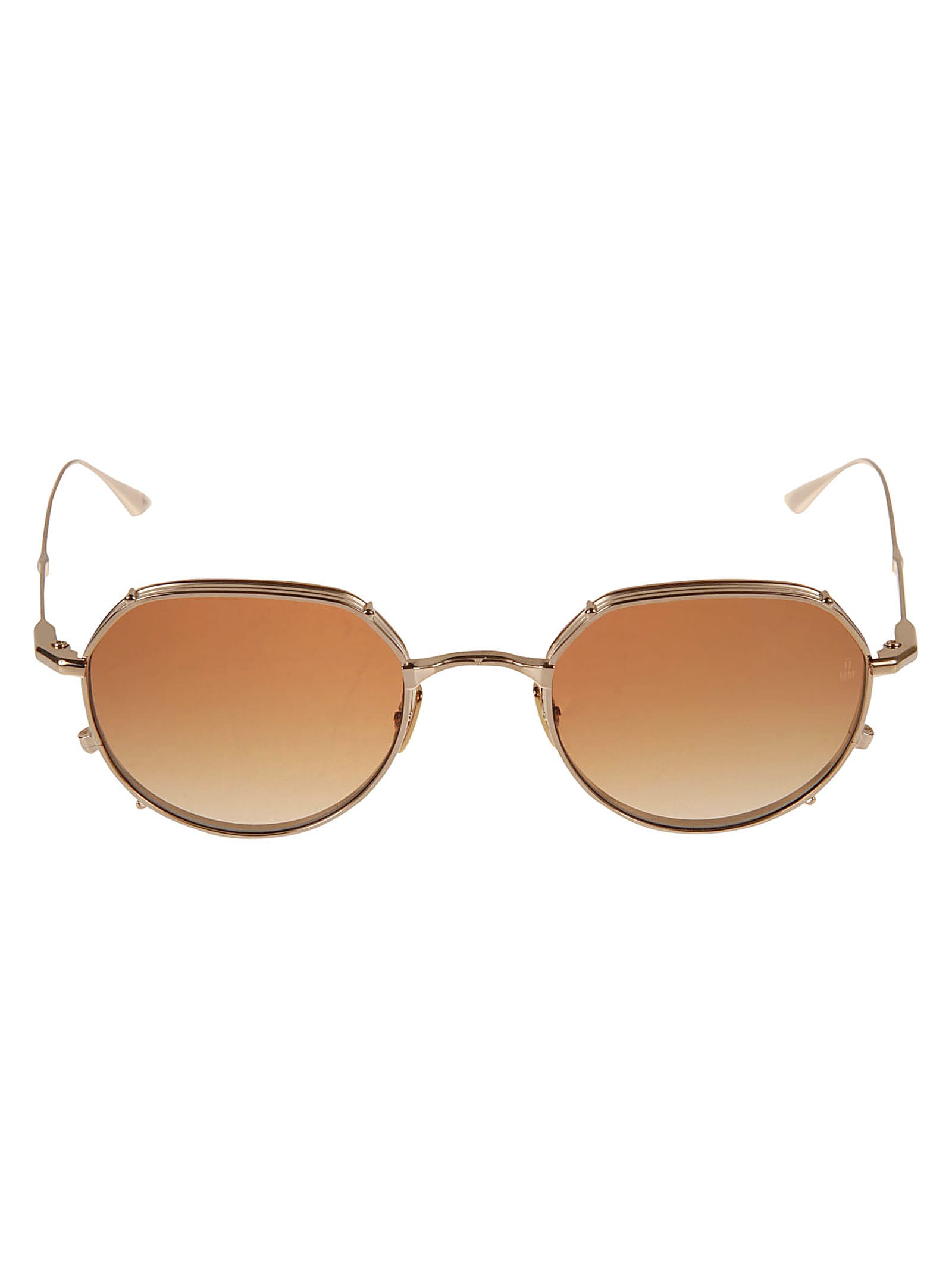 Jacques Marie Mage Studded Round Lens Sunglasses