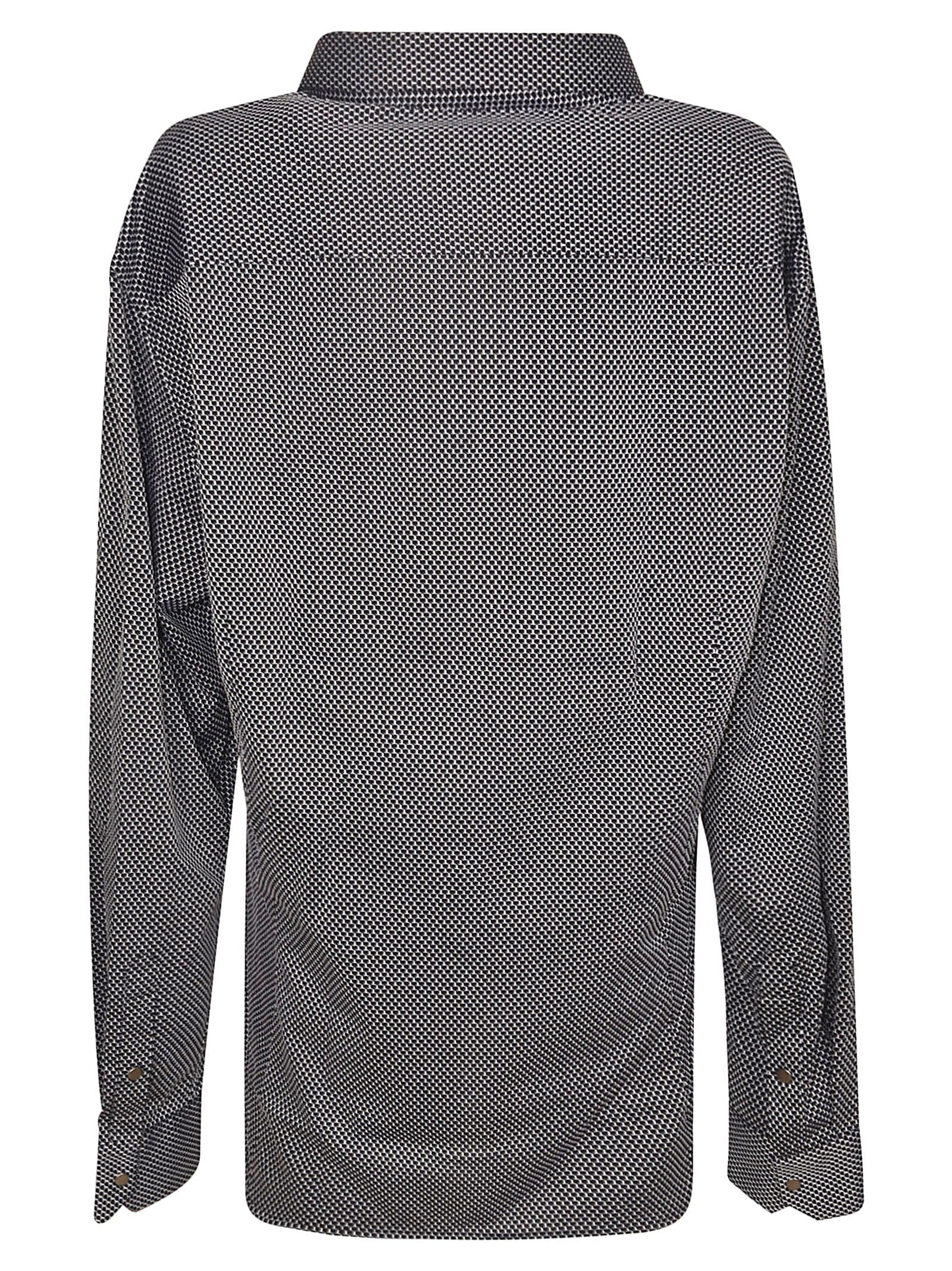 Shop Giorgio Armani Zip Shirt In Fbwf