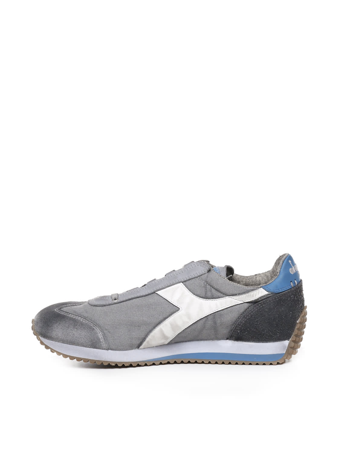 Shop Diadora Equipie H Dirty Sneakers In Grey, Light Blue