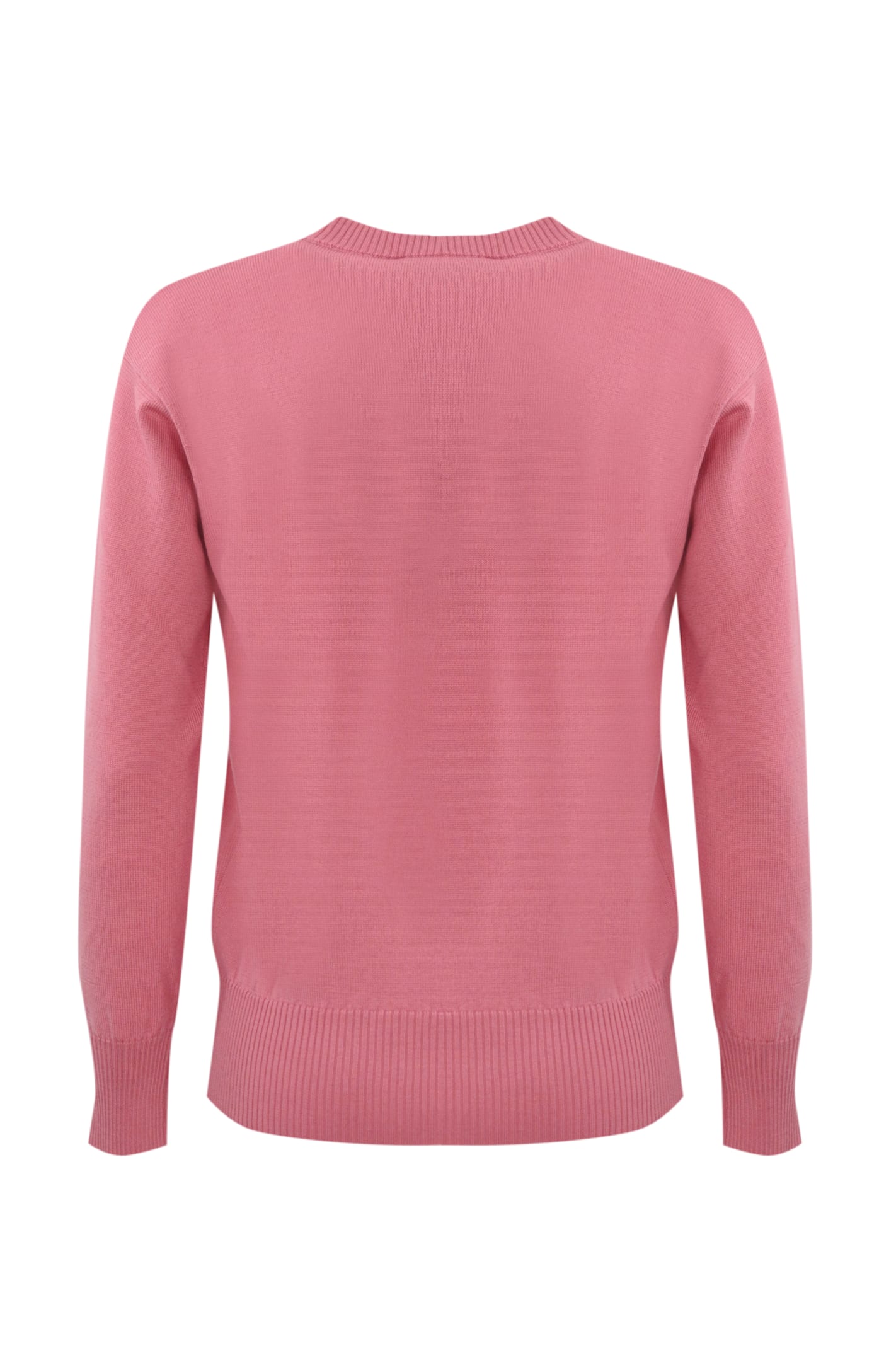 Shop Max Mara Hot Mohair Sweater With Cat Design In Peonia Unito