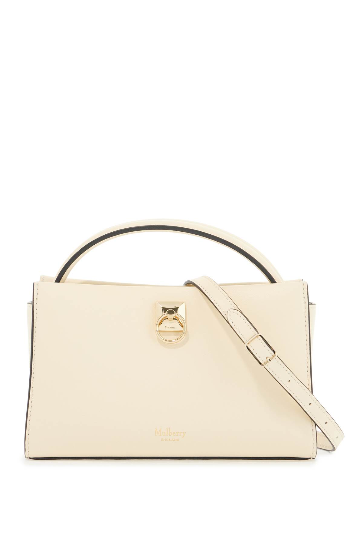 Shop Mulberry Mini Iris Handbag In Eggshell