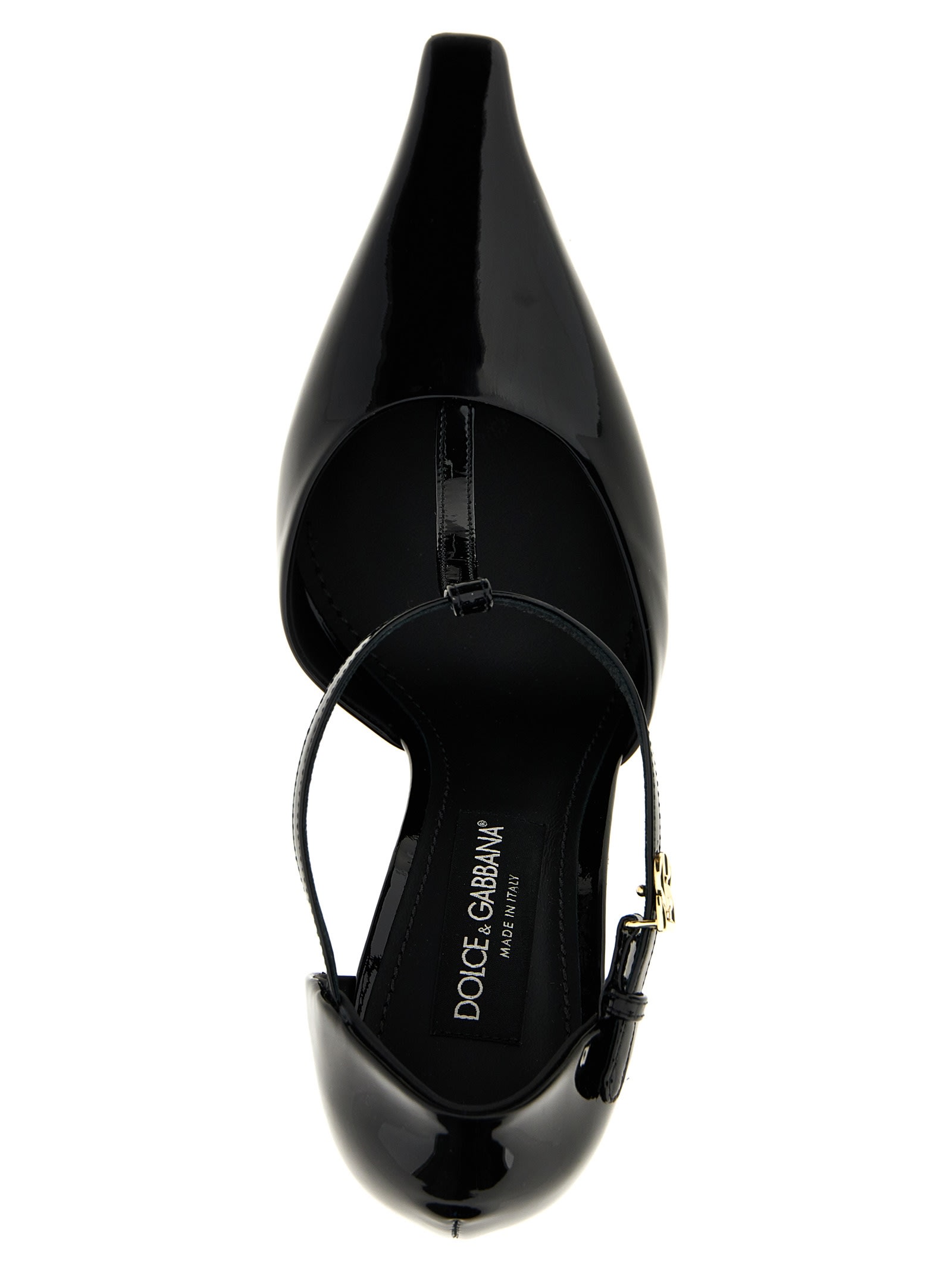 Shop Dolce & Gabbana T-bar Pumps In Black