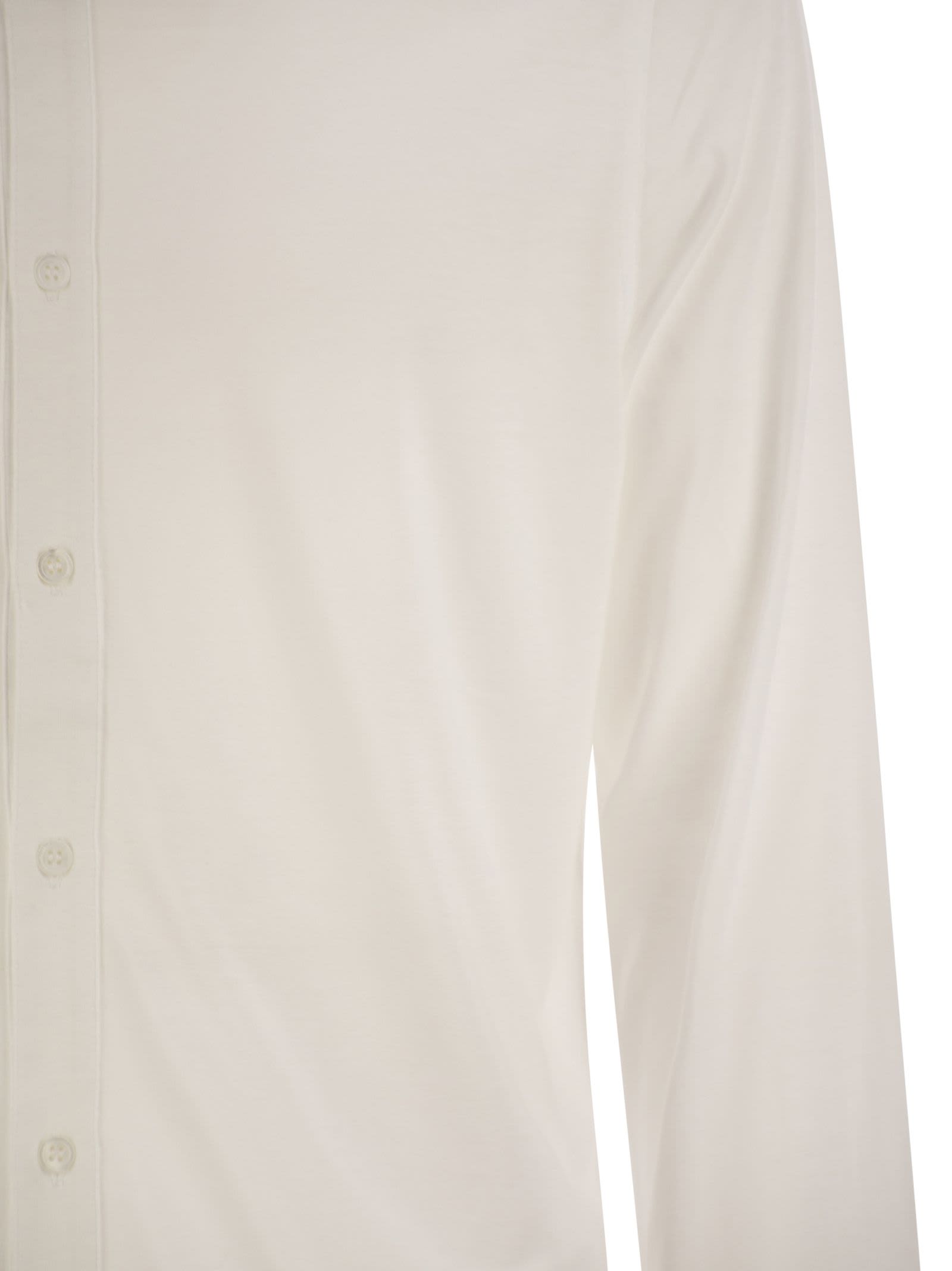 Majestic Long-sleeved Lyocell And Cotton Shirt