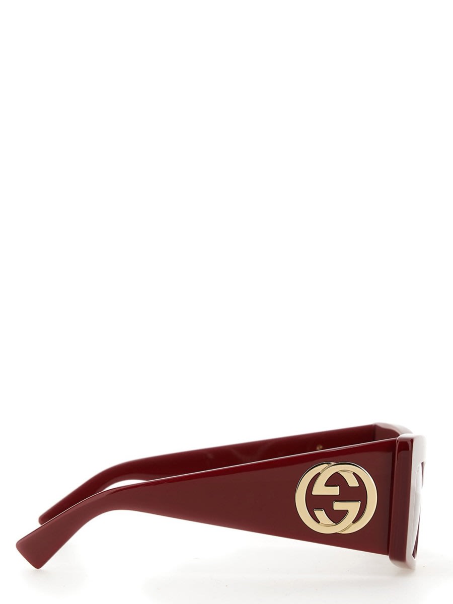 Gucci Stylish Square Frame Sunglasses With Colored Lenses