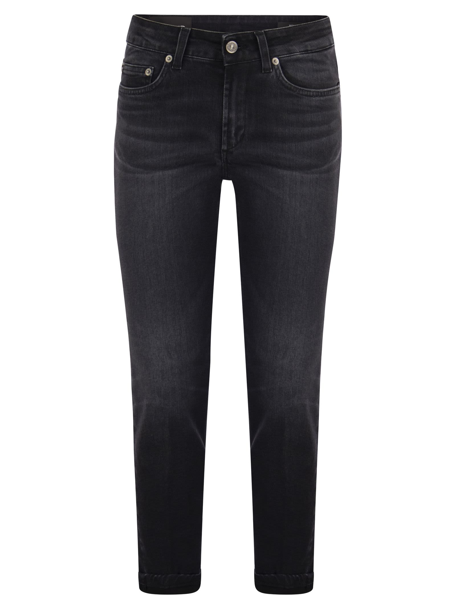 Shop Dondup Monroe Skinny Jeans In Black