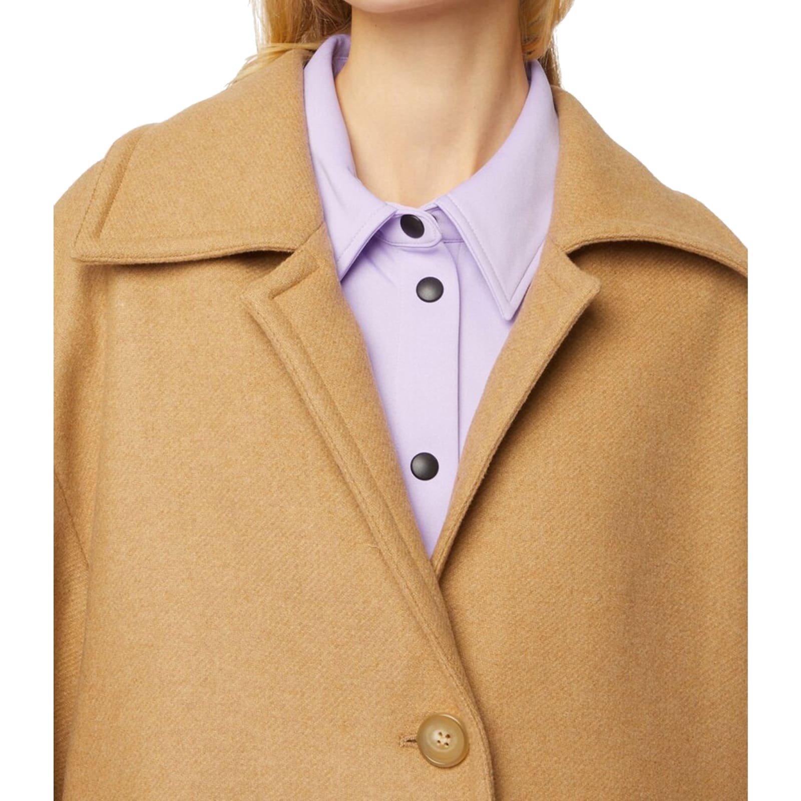 Shop Palm Angels Classic Wool Coat In Brown