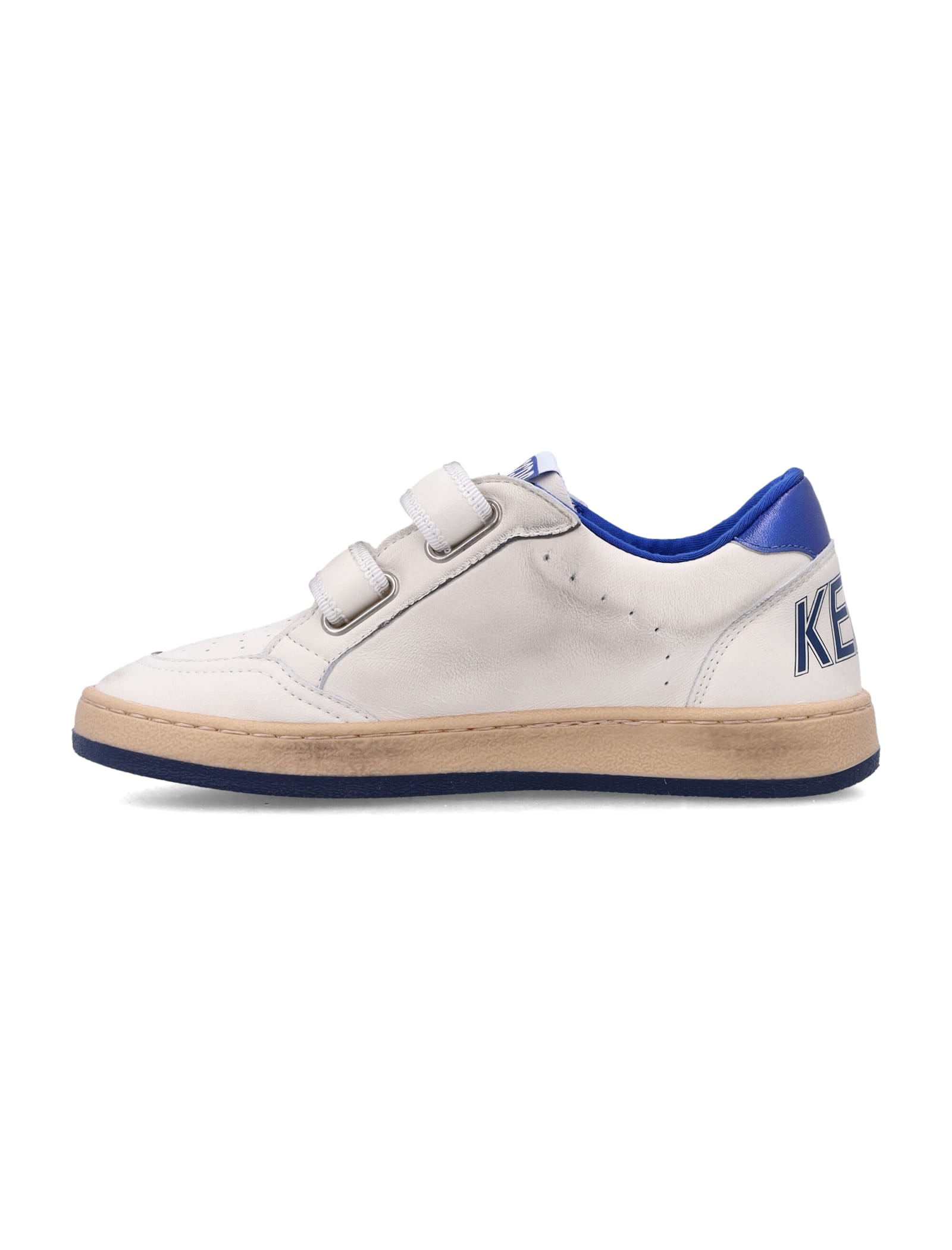 Golden Goose White June Sneakers For Kids With Star And Logo