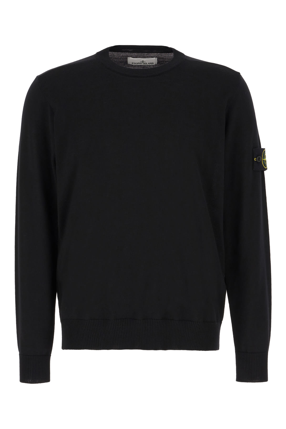 Stone Island Black Wool Sweater