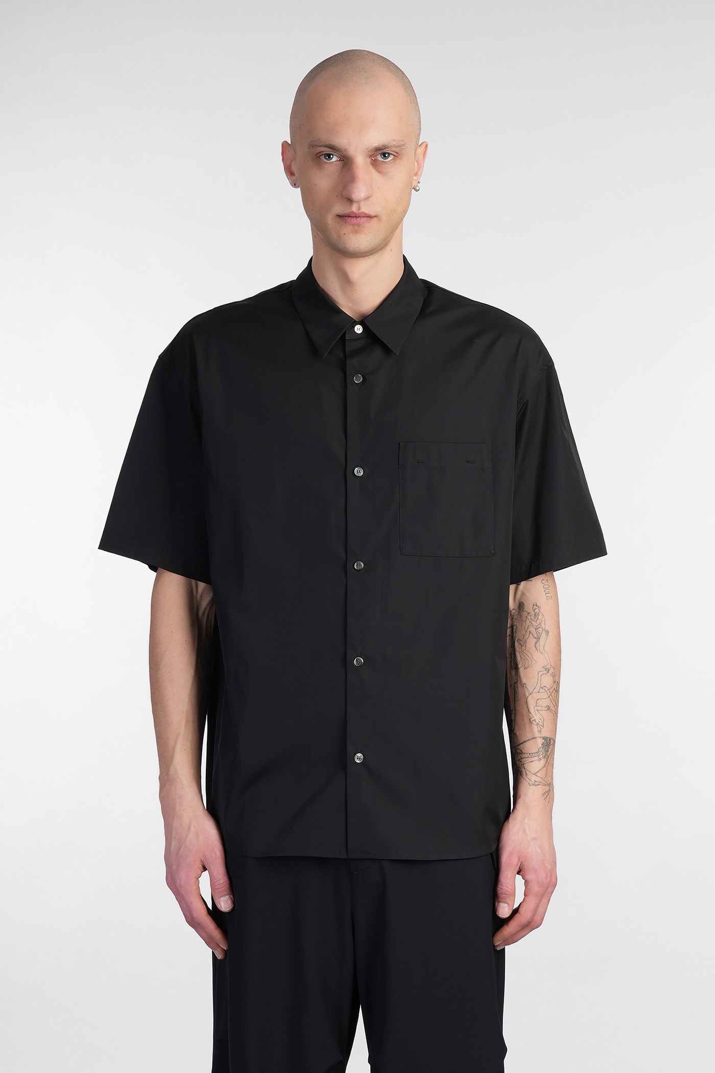 Shirt In Black Cotton