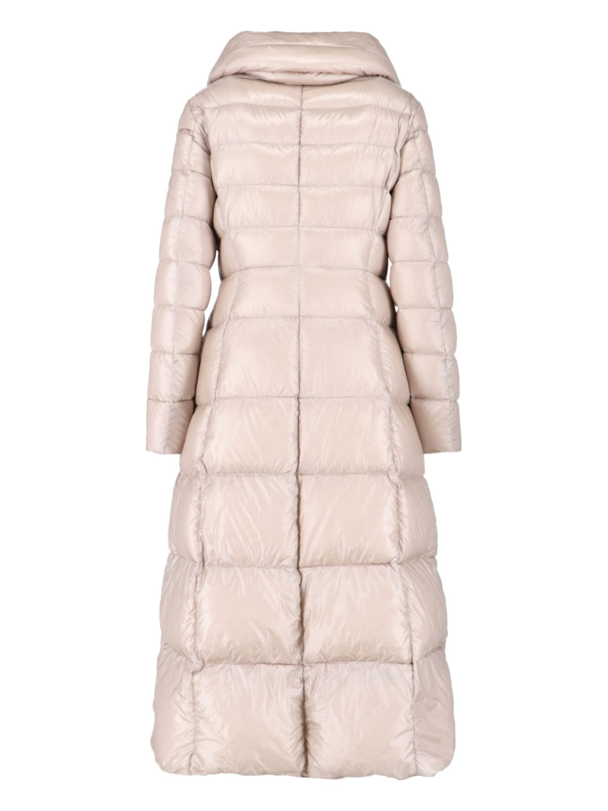 Herno Maxi Belted Down Jacket In Pink