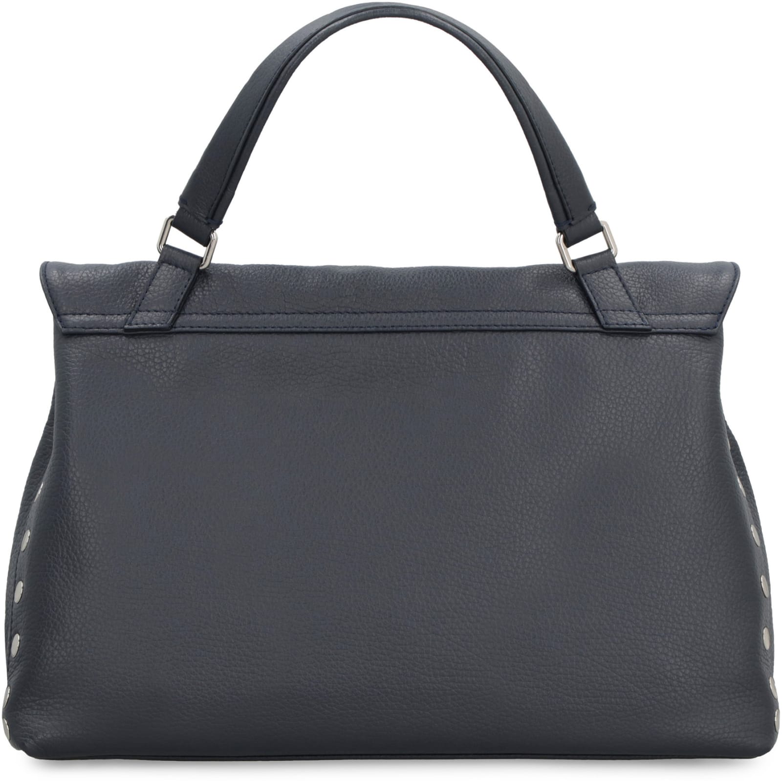 Shop Zanellato Postina M Leather Bag In Dark Navy