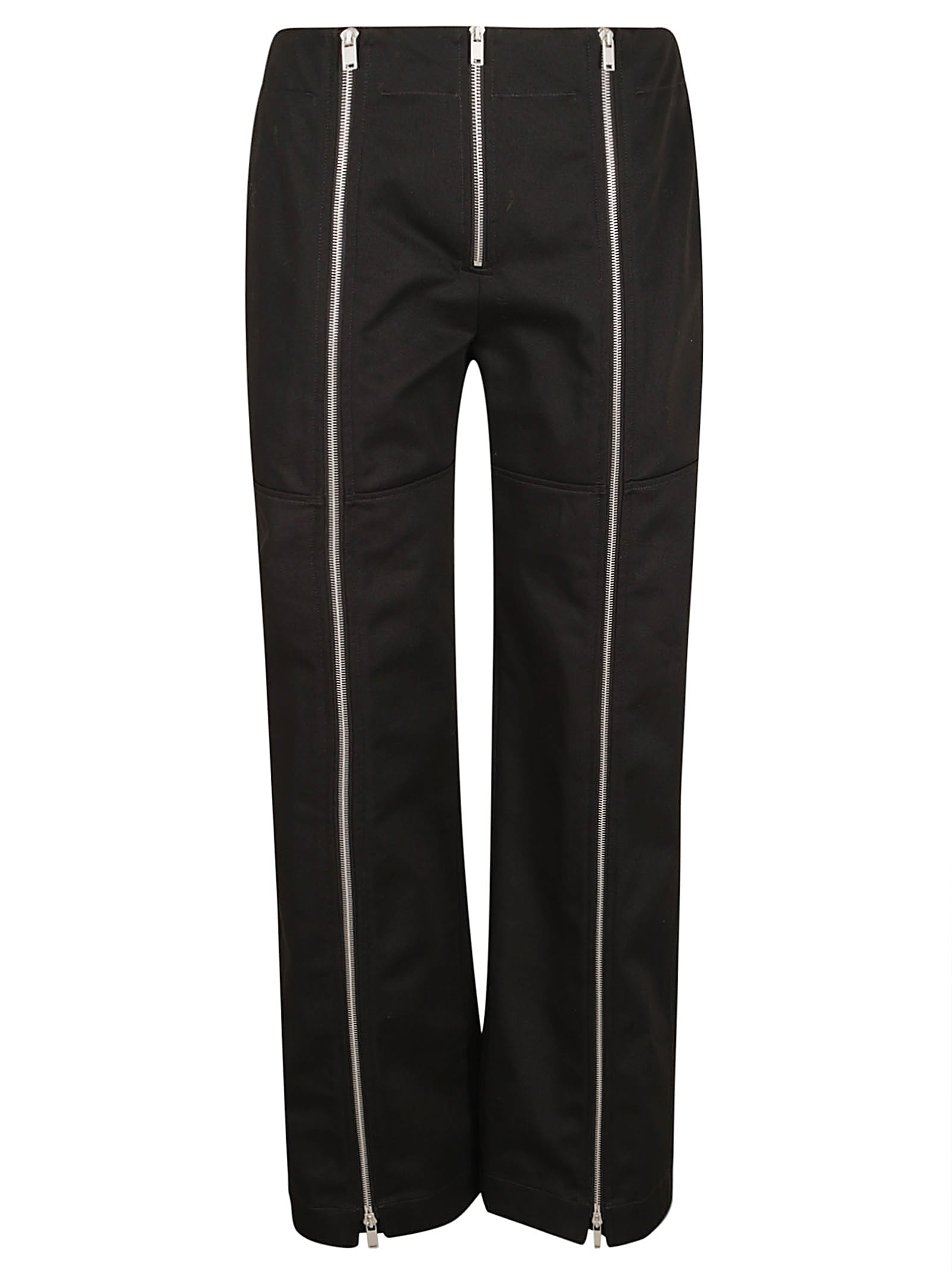 Shop Jil Sander Multi Zip Trousers In Black