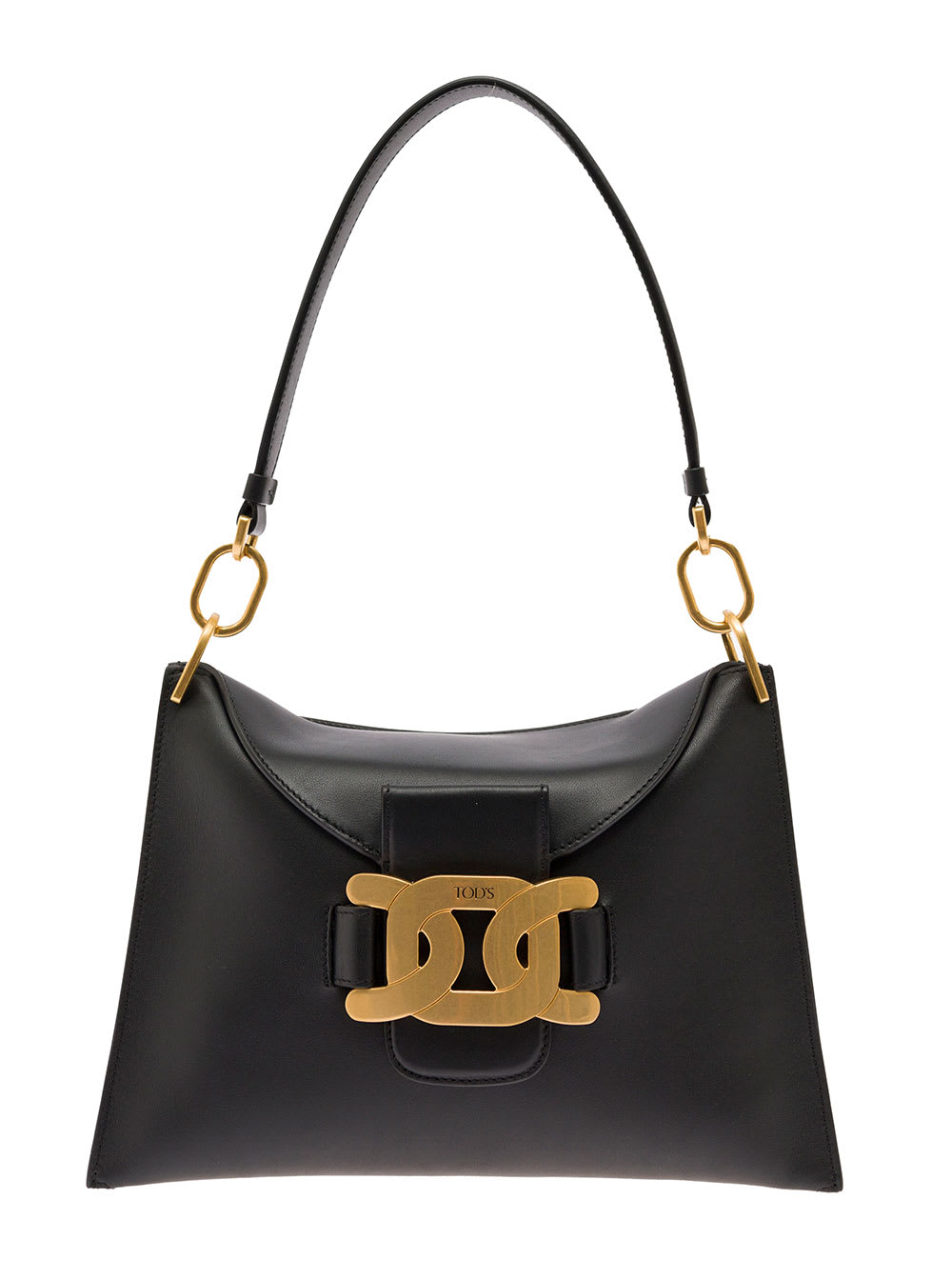 Tod's Aoy Black Leather Shoulder Bag Woman