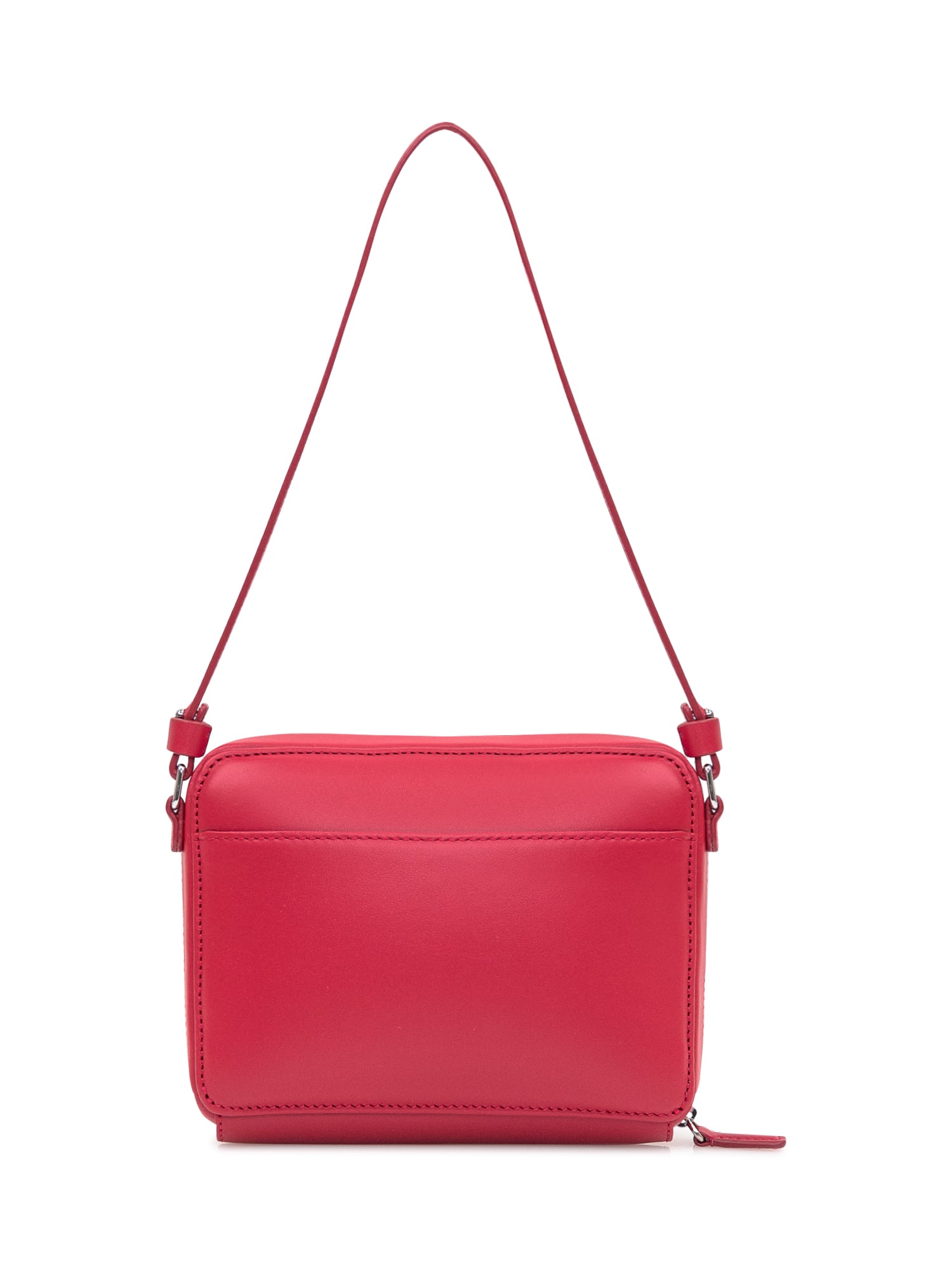 Shop Courrèges Cloud Chained Bag In Ruby