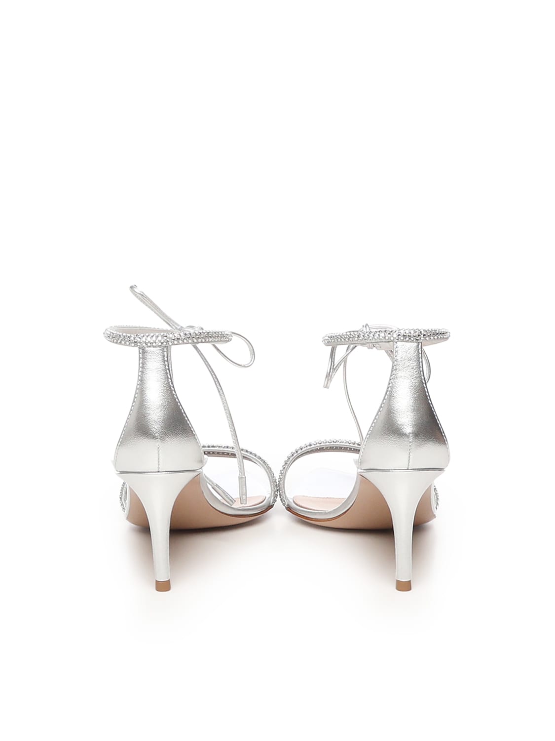Shop Gianvito Rossi Monte Carlo Sandals In Silver