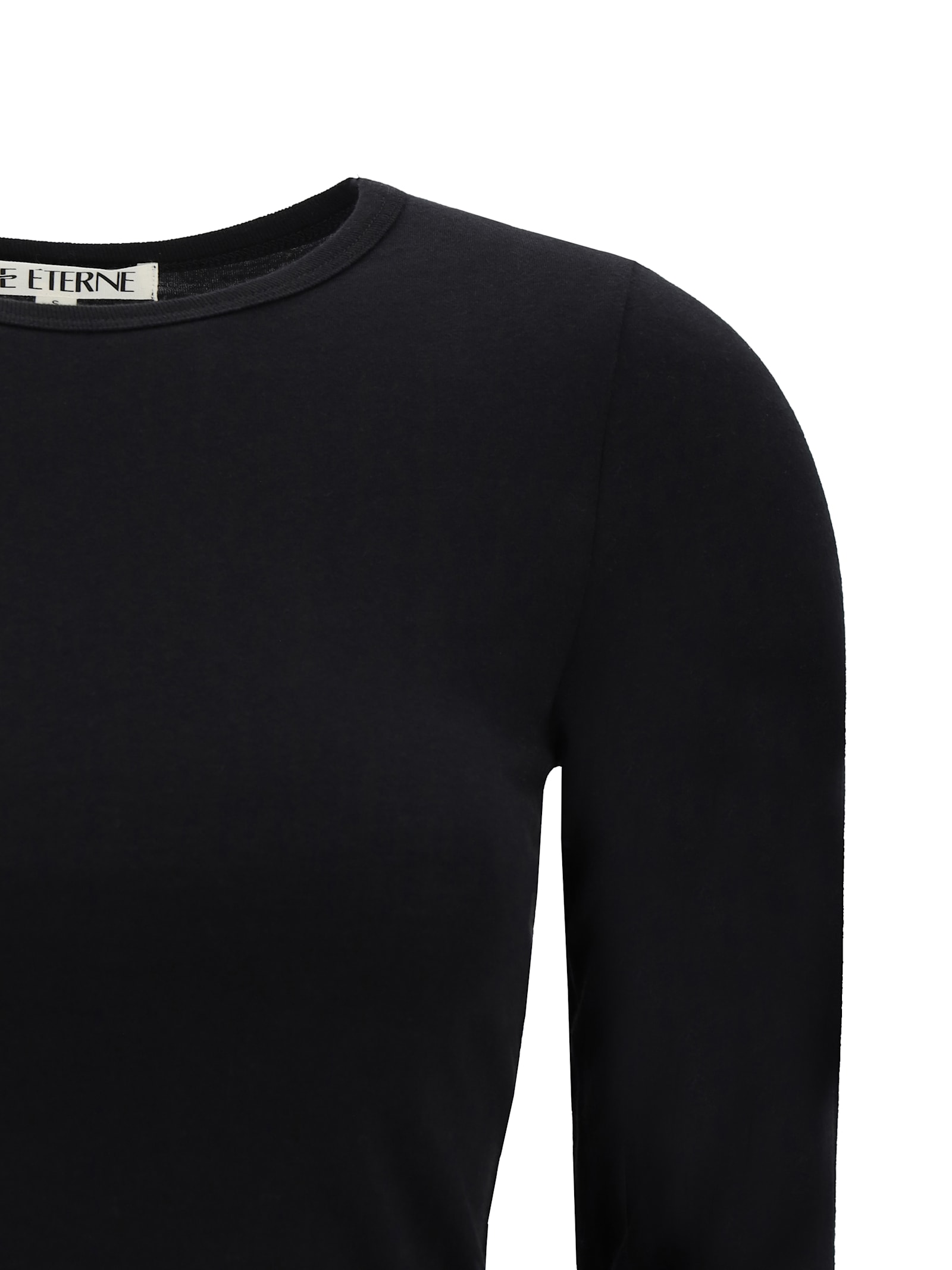 Shop Éterne Long-sleeve Top In Black
