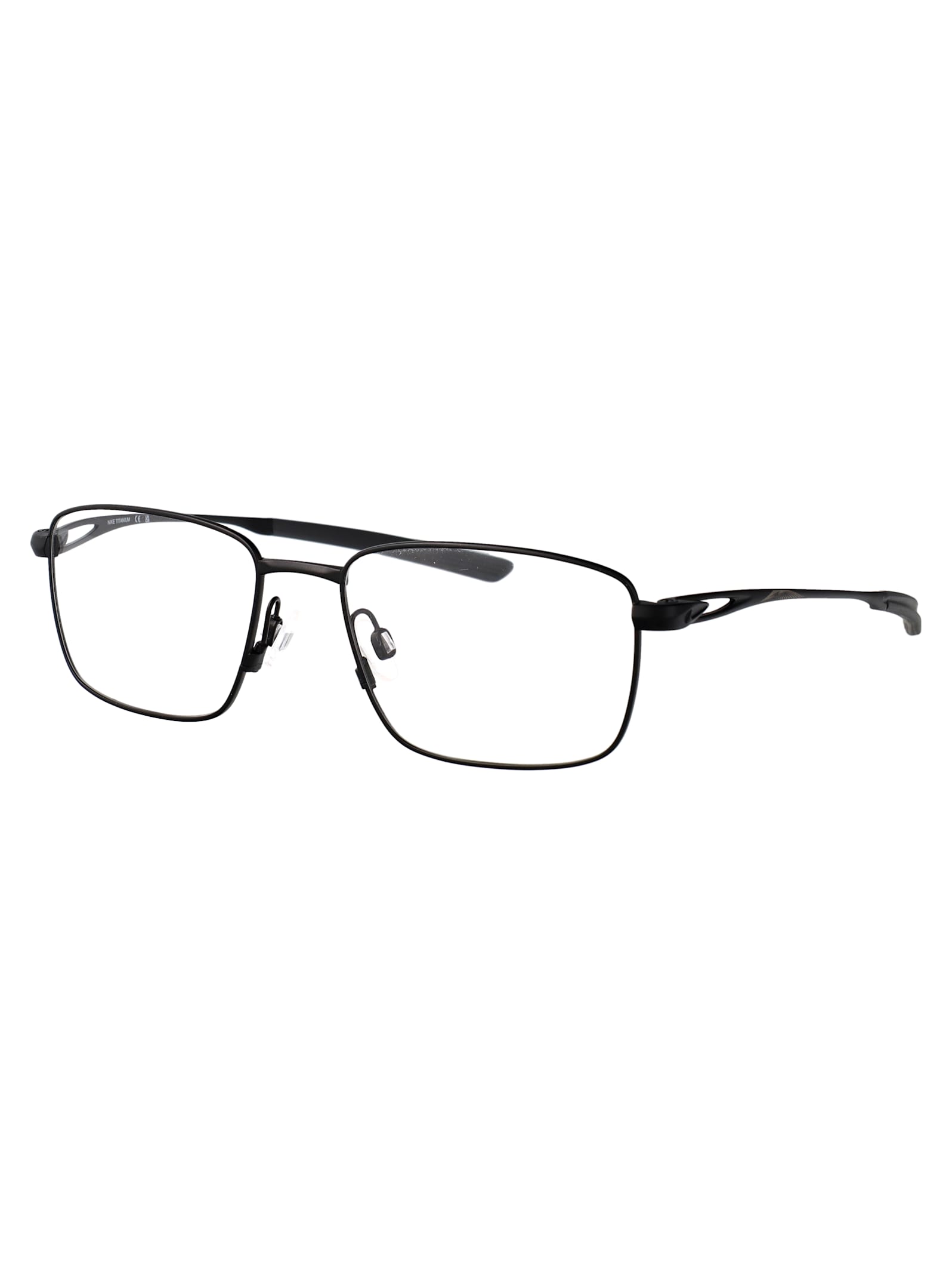 Nike Geometric Frame Plain Mirror In Black