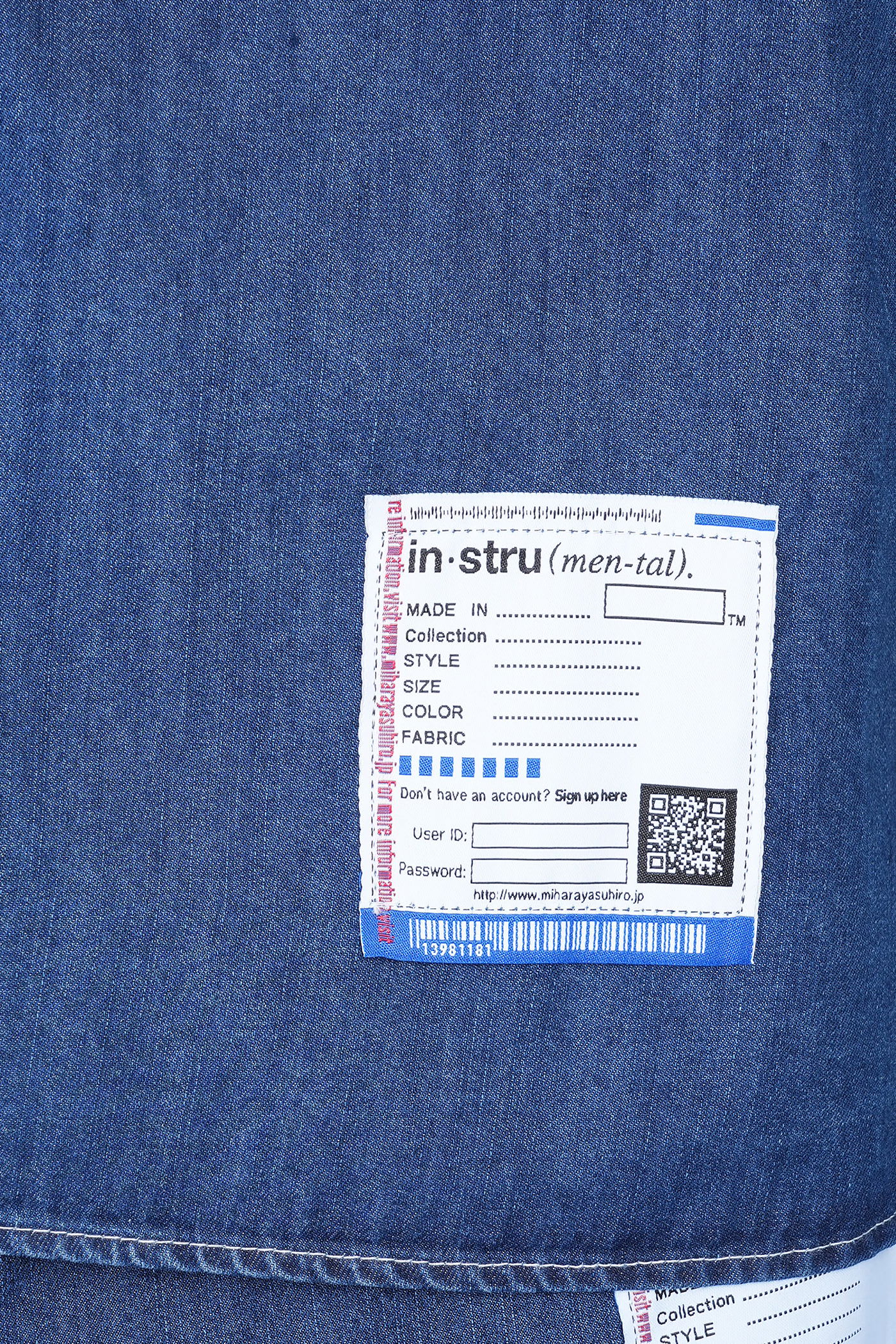 Miharayasuhiro Shirt In Blue Cotton In Blue