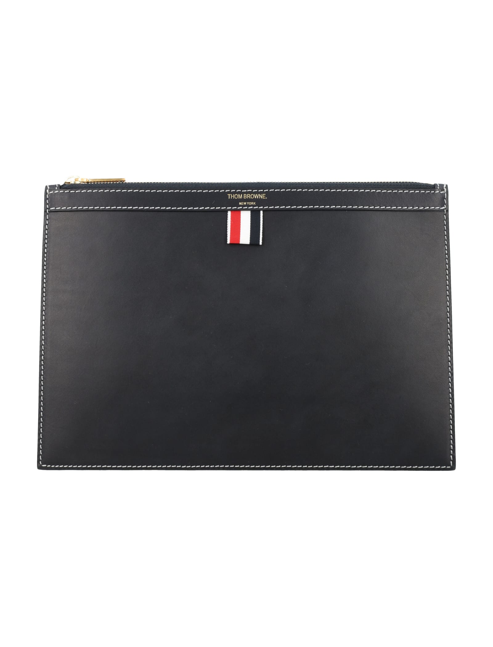 Thom Browne Document Holder Small In Navy