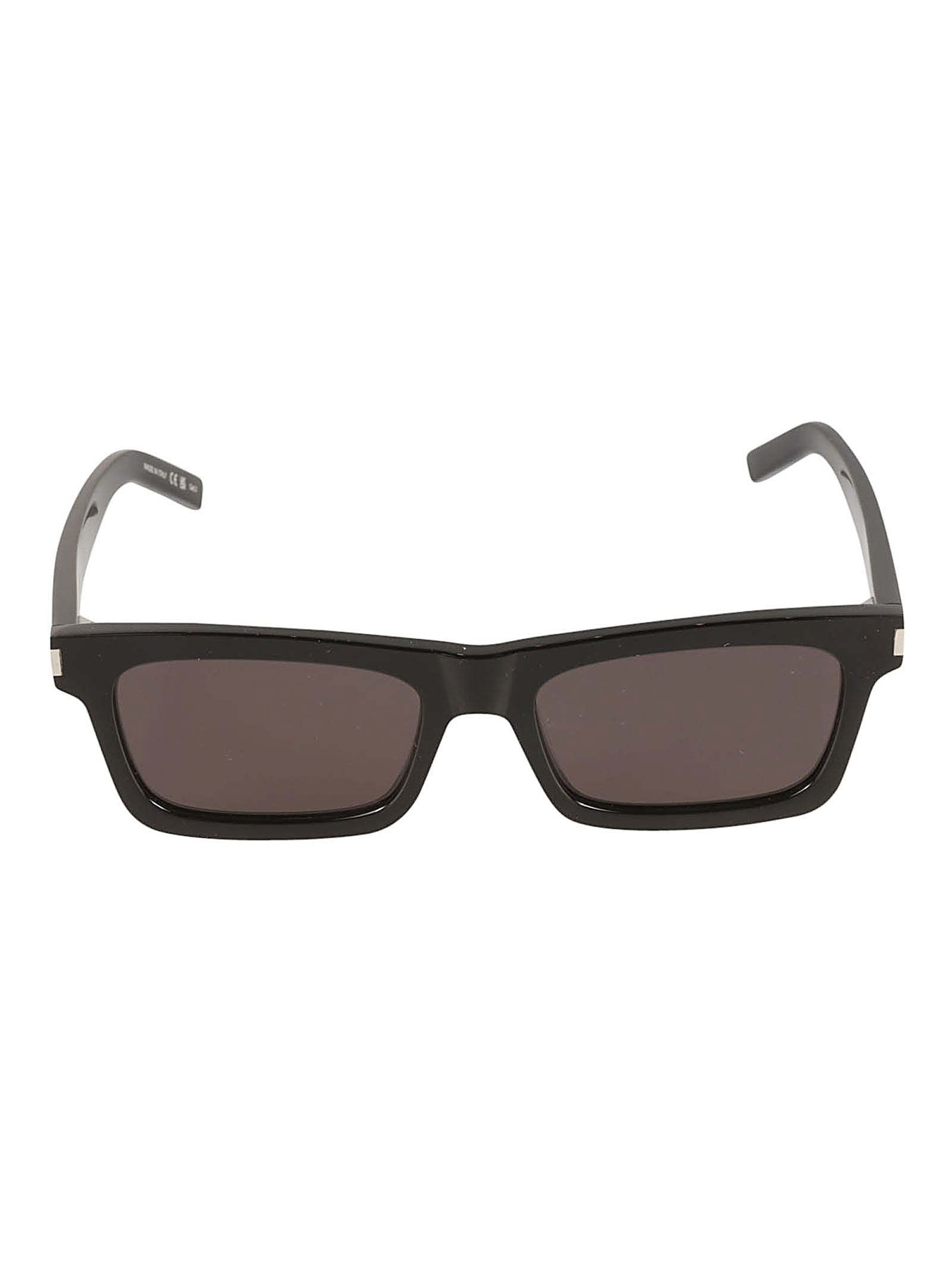 Saint Laurent Rectangular Frame Classic Sunglasses In Black