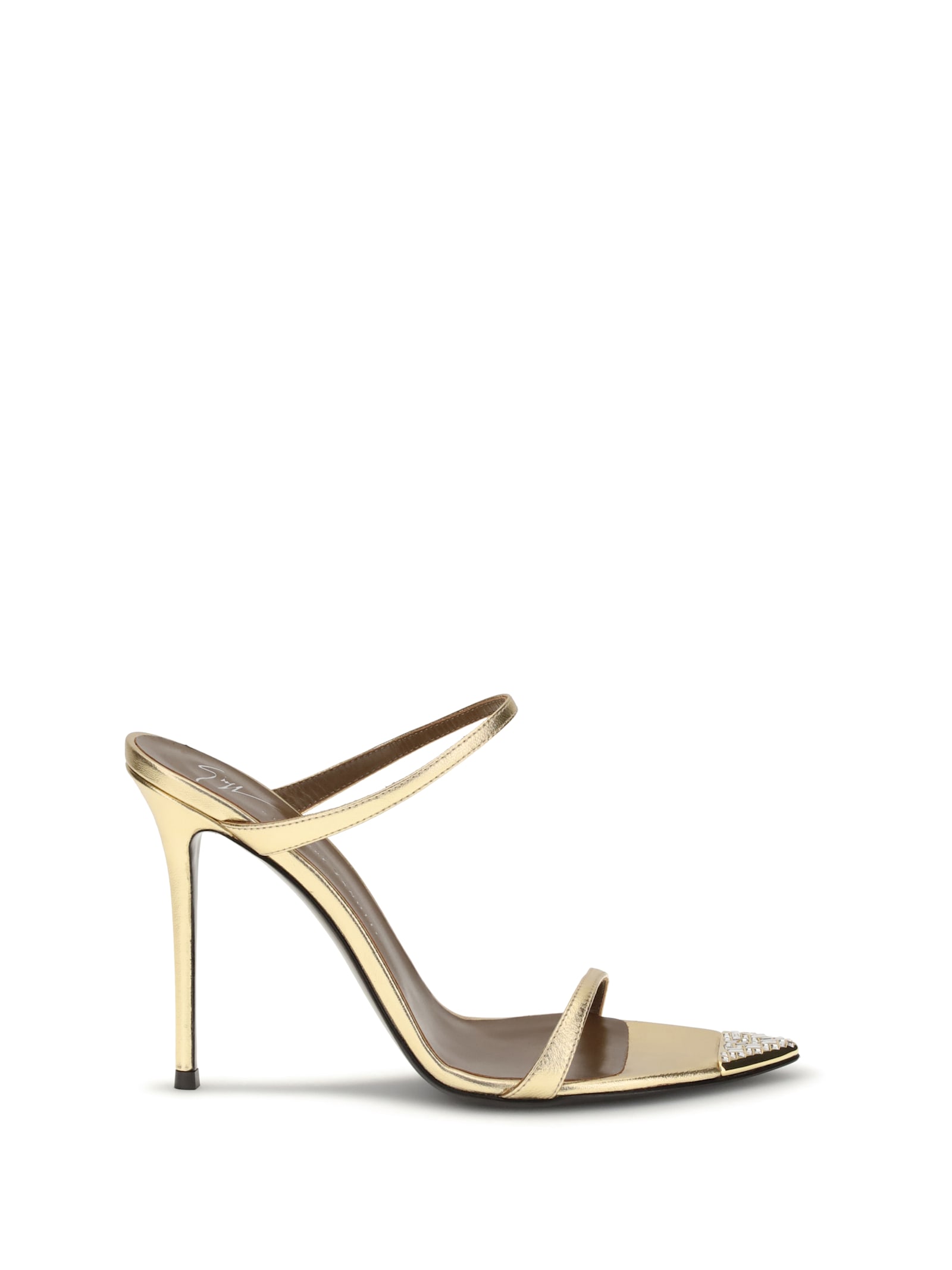 Giuseppe Zanotti Intriigo Jewelry Sandals In Gold
