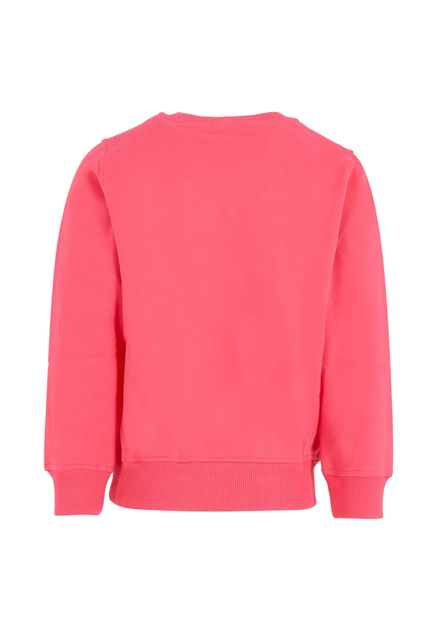 Moschino Fuchsia Sweatshirt For Girl With Teddy Bear In Pink