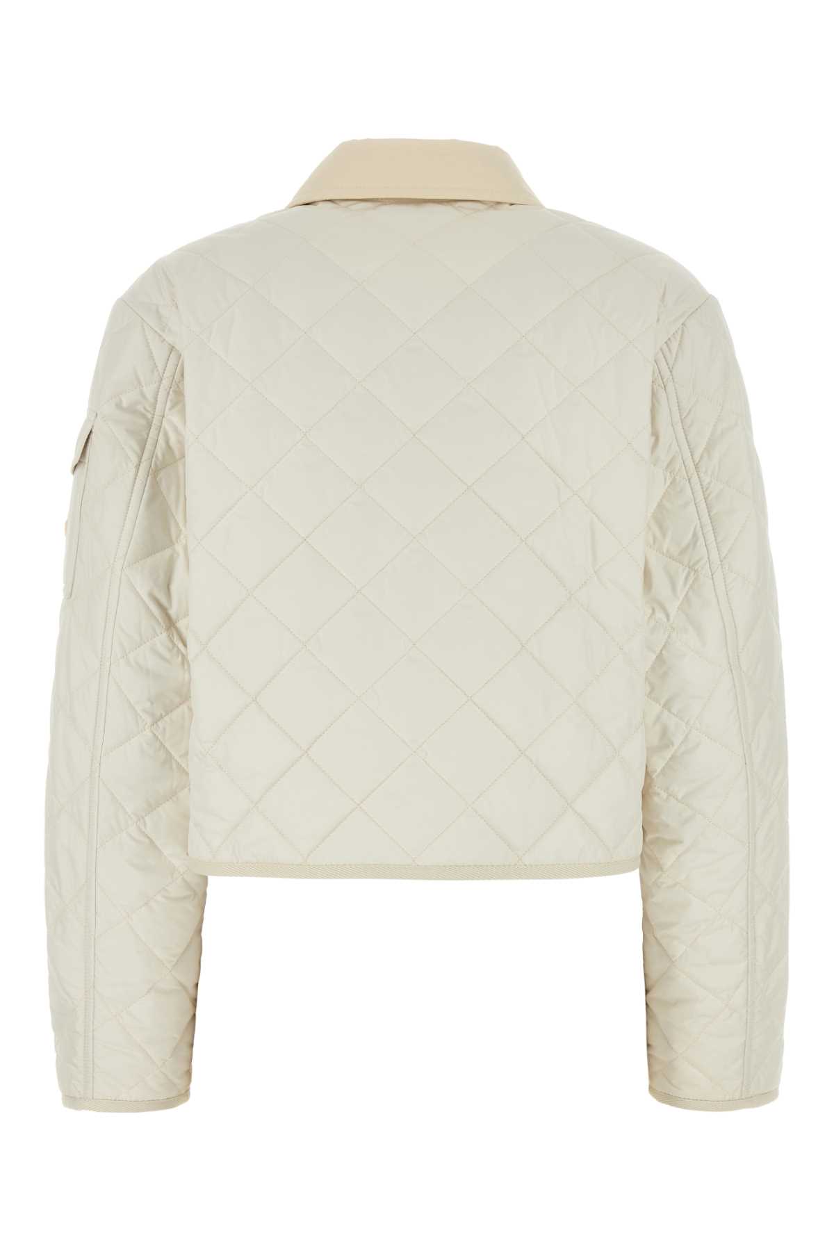 Moncler Chitre Cropped Cotton-canvas Trimmed Padded Quilted Shell Jacket In 081
