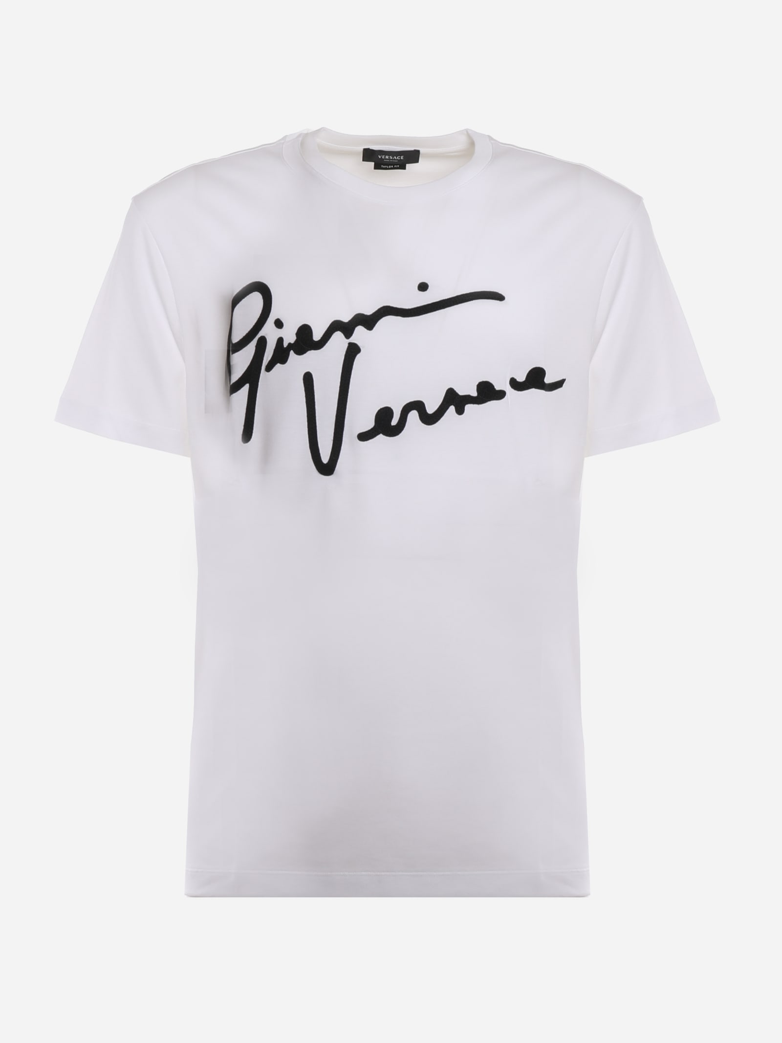 Versace Gv Signature Cotton T-shirt