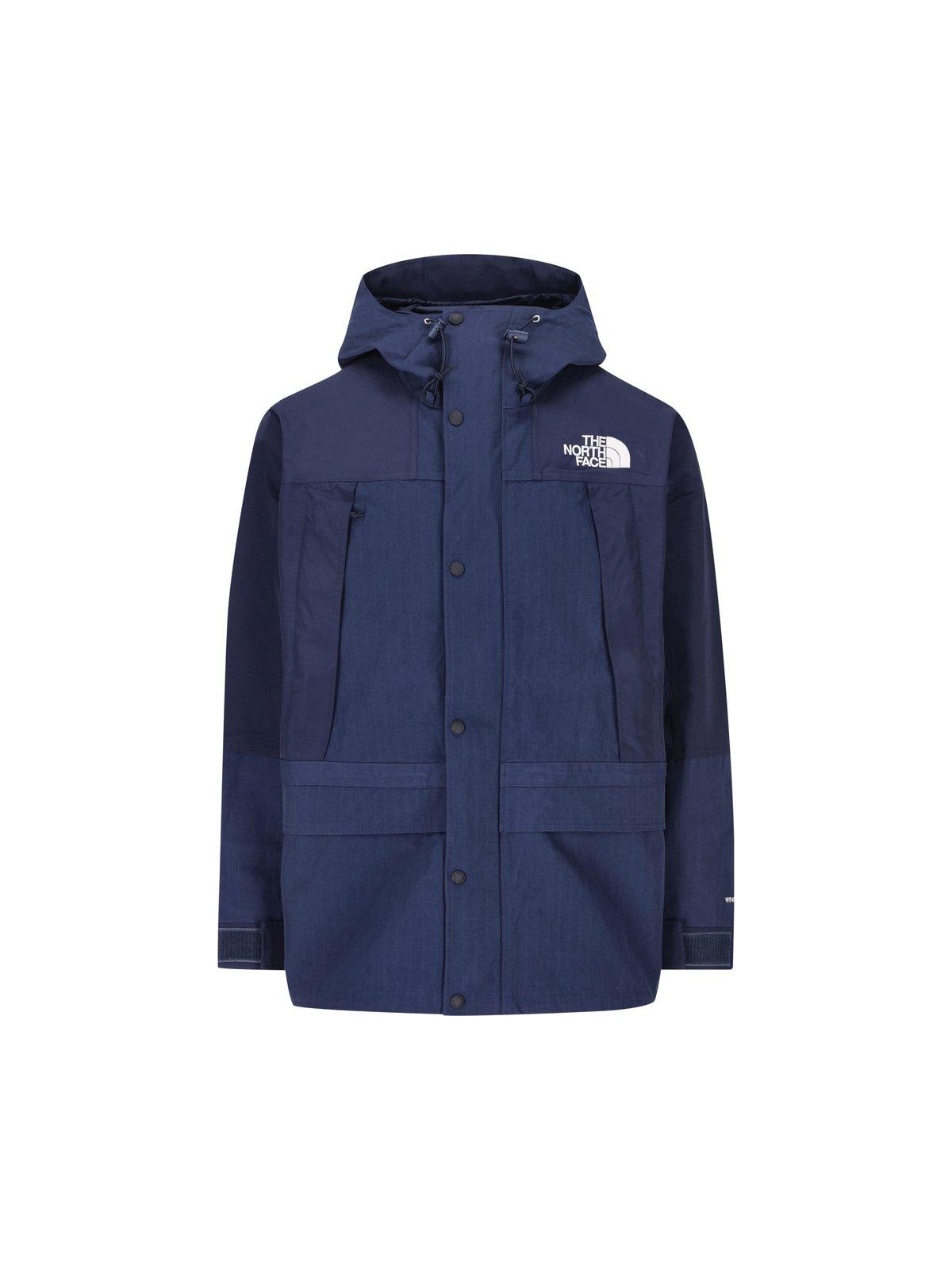 Ripstop Mountain Logo Embroidered Hooded Jacket