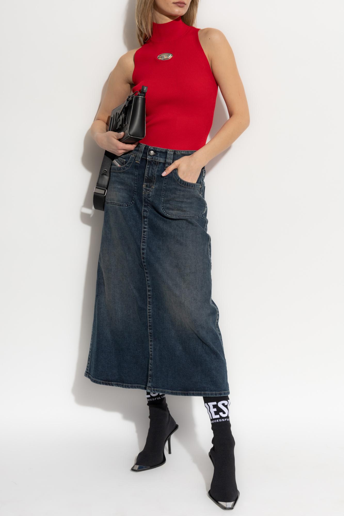 Diesel Red Top Cropped M-onervax