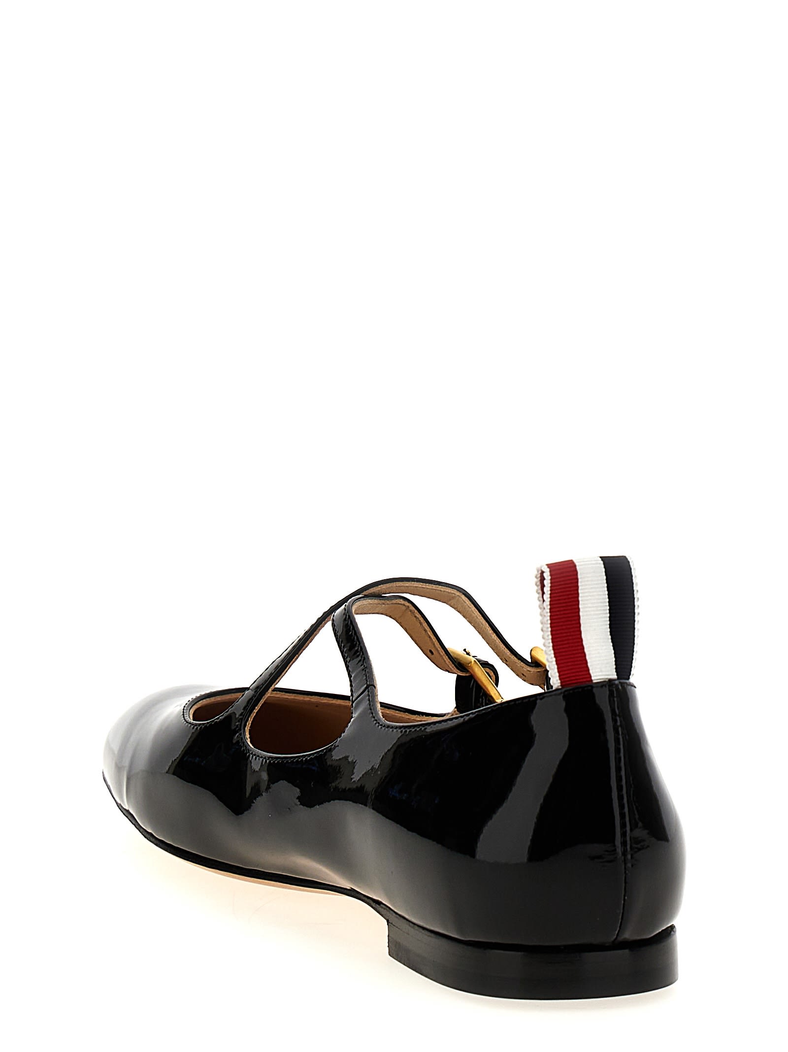 Thom Browne Criss Ballerina Shoes In Black
