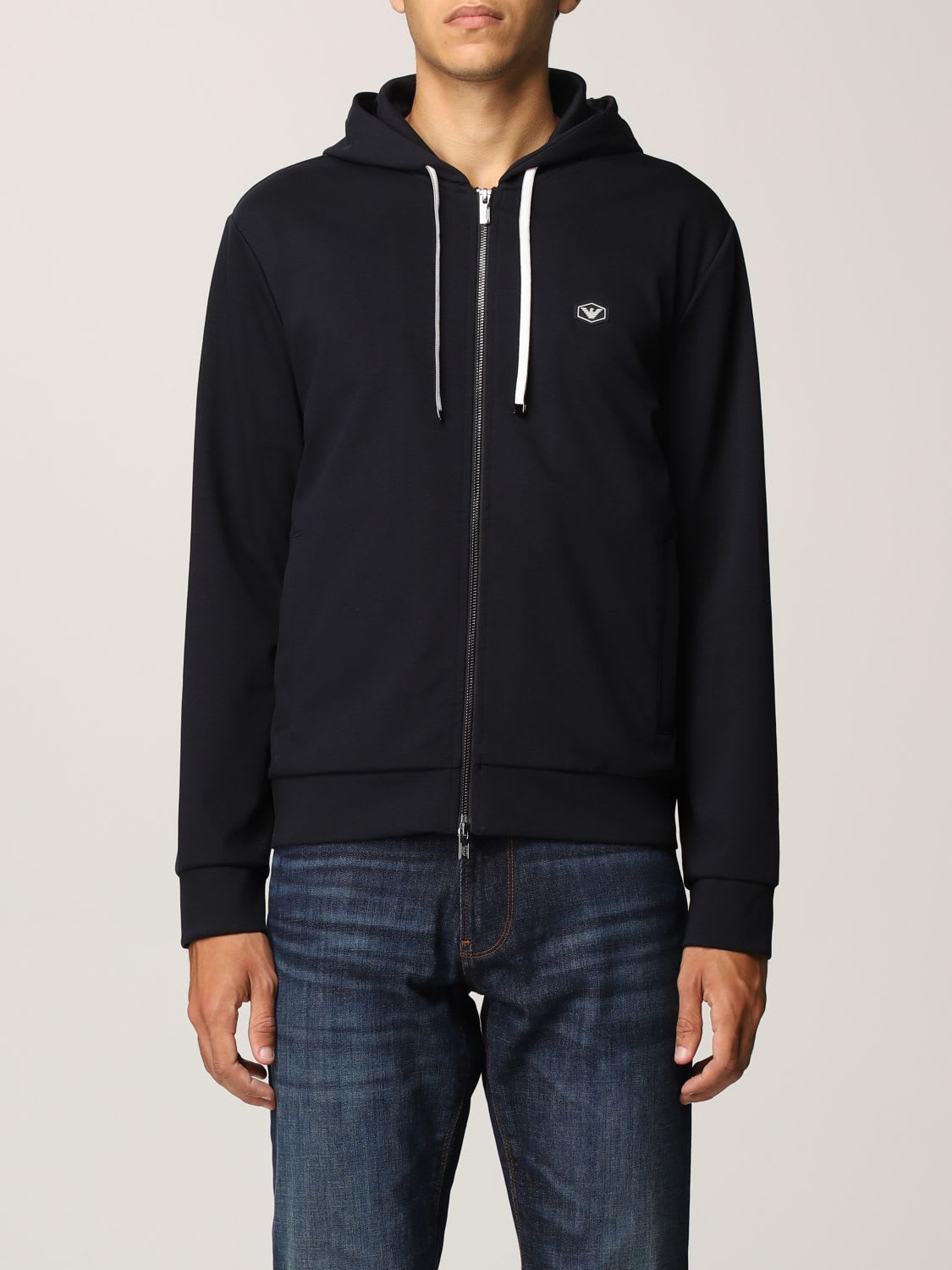 Emporio Armani Sweatshirt Emporio Armani Sweatshirt In Cotton Blend With Eagle Logo
