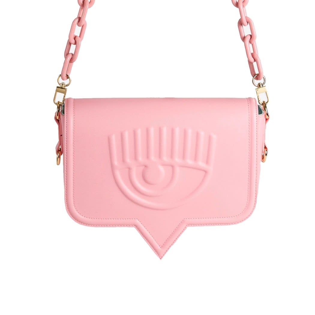 Chiara Ferragni Eyelike Pink Large Crossbody Bag