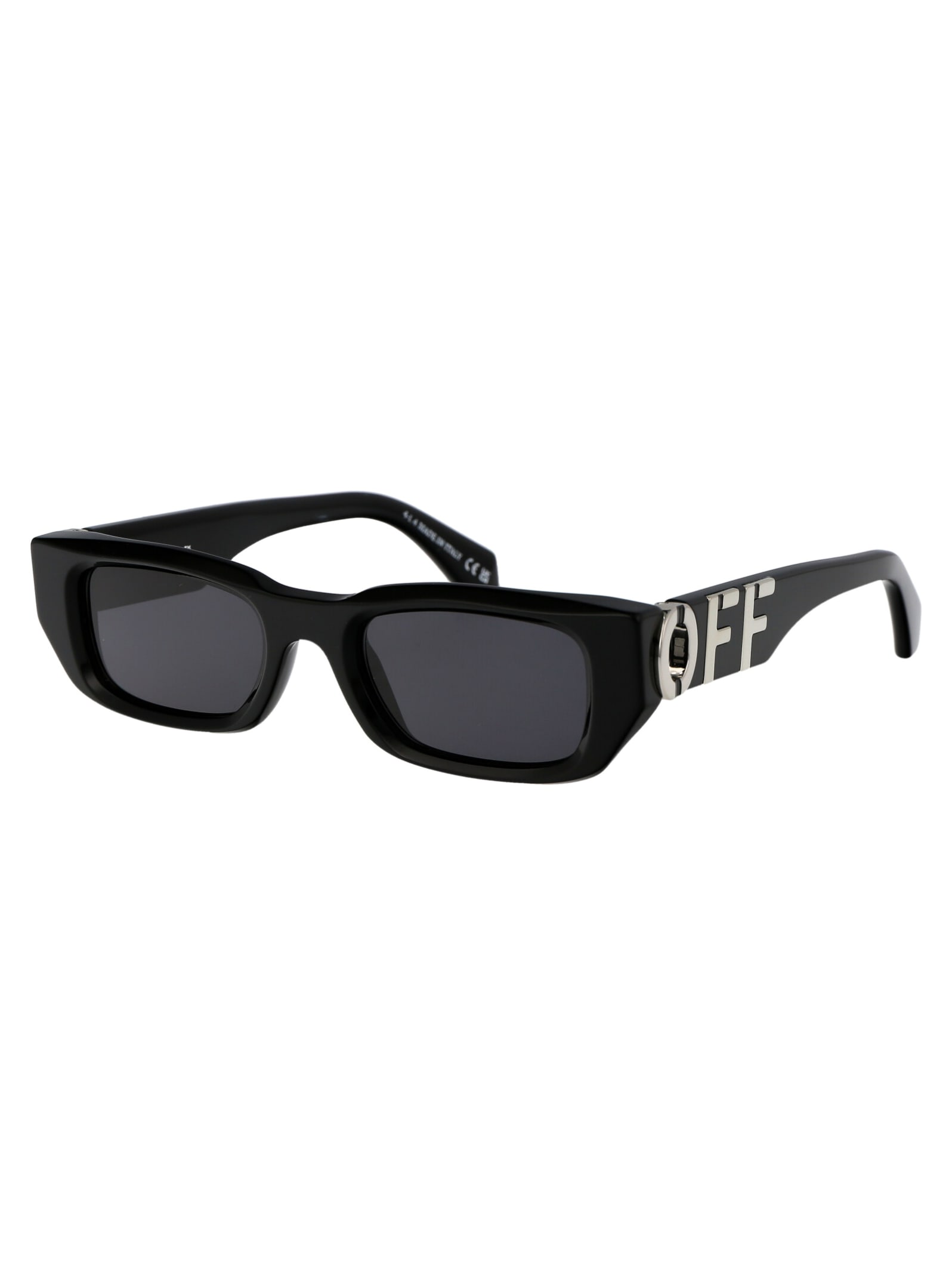 Shop Off-white Fillmore Sunglasses In 1007 Black Dark Grey