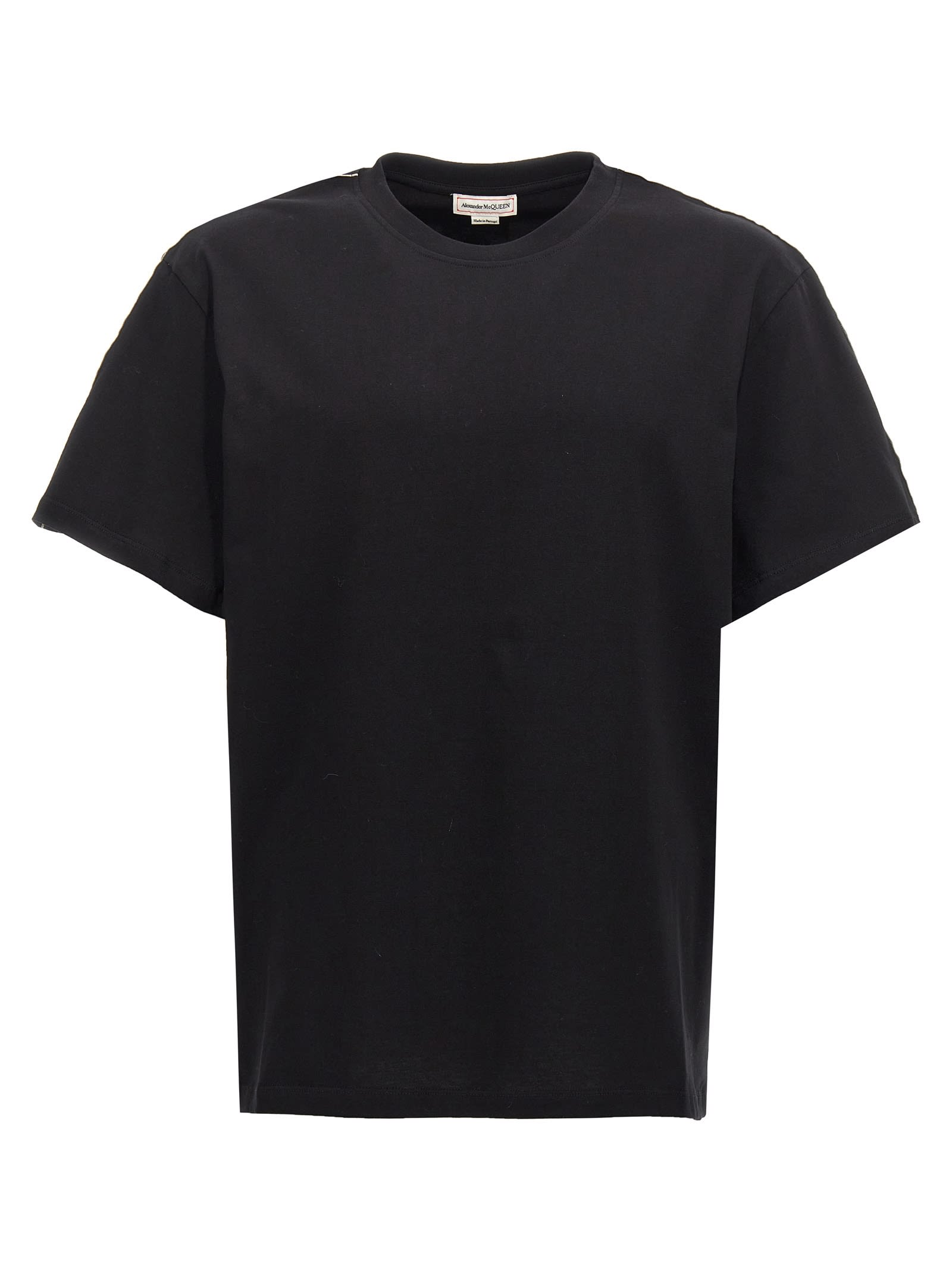 Shop Alexander Mcqueen Contrast Band T-shirt In Black