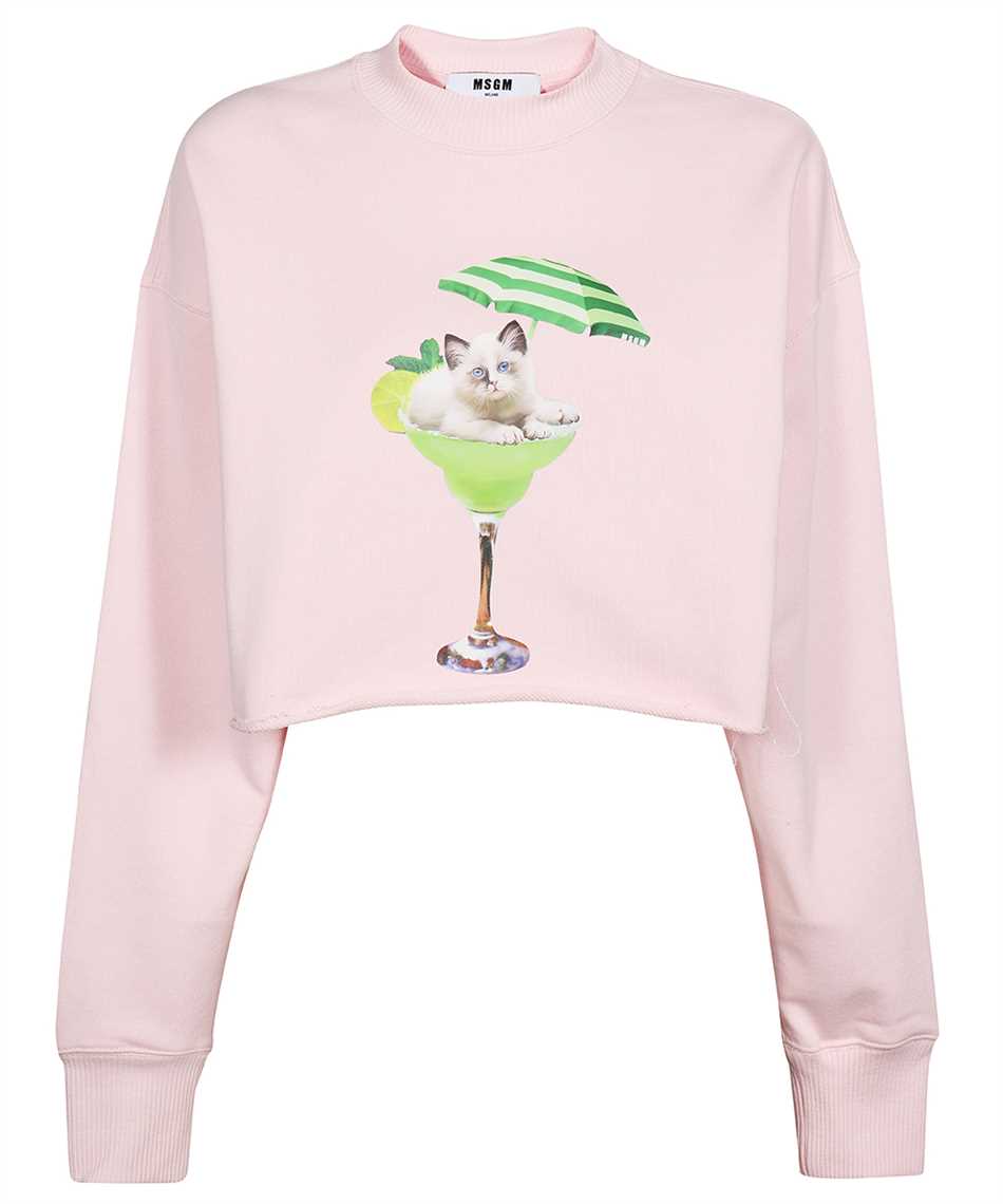 Msgm Woman Sweatshirt Light Pink Size Xs Cotton In Pink