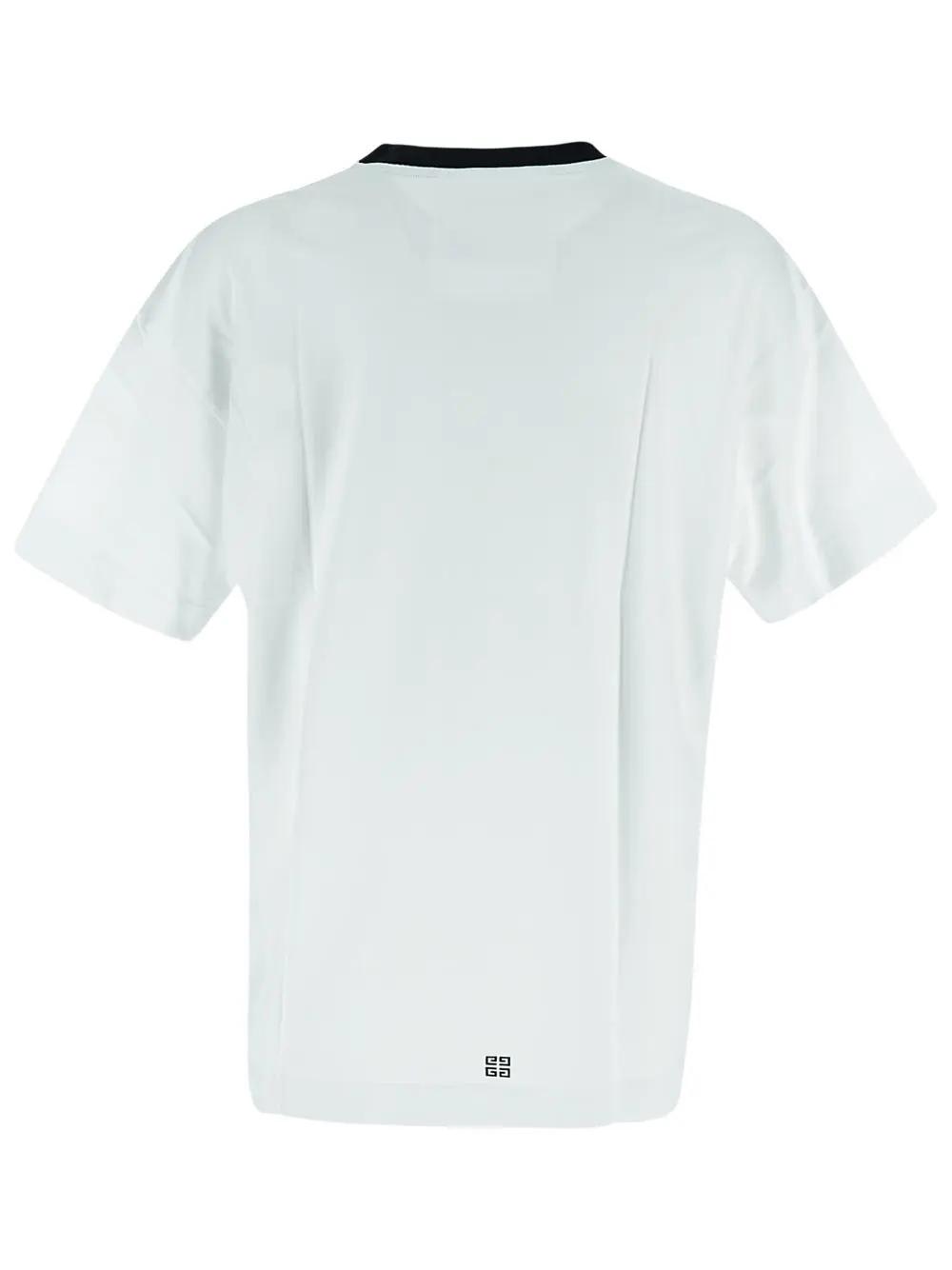 Shop Givenchy Logo T-shirt In White