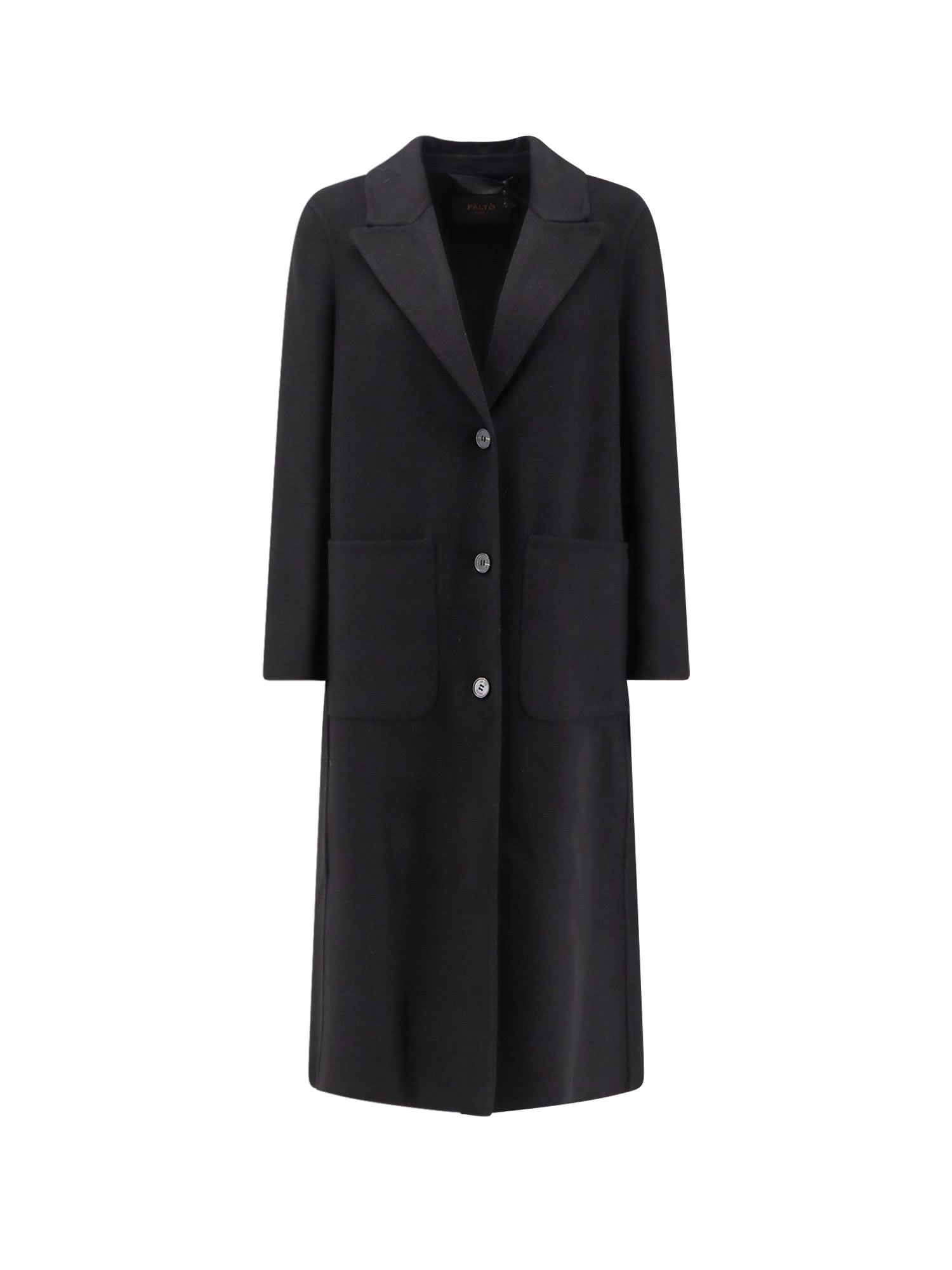 Paltò Elsa Db Wool Coat In Black