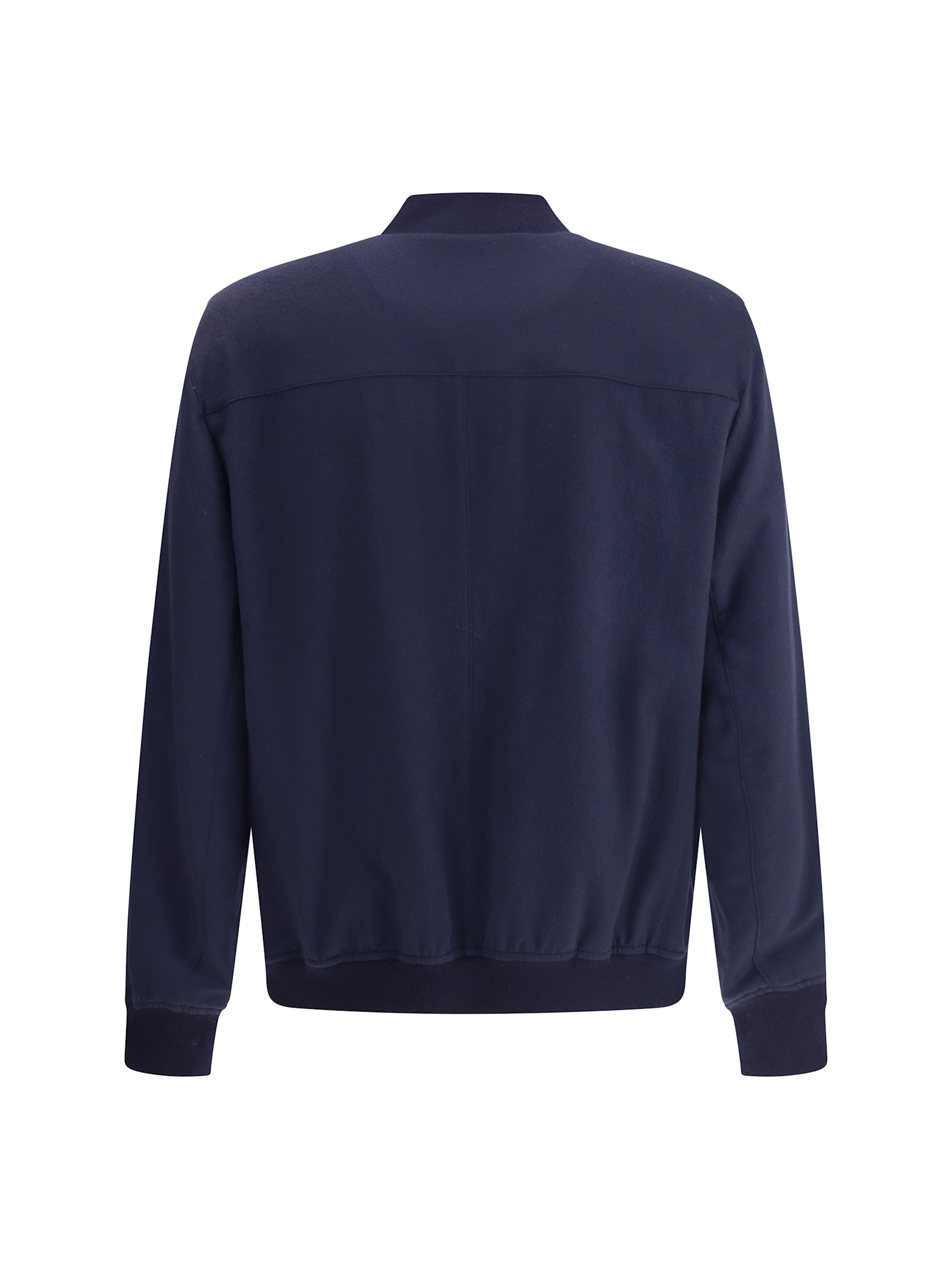 Brunello Cucinelli Wool And Cashmere Blend Cardigan In Blue