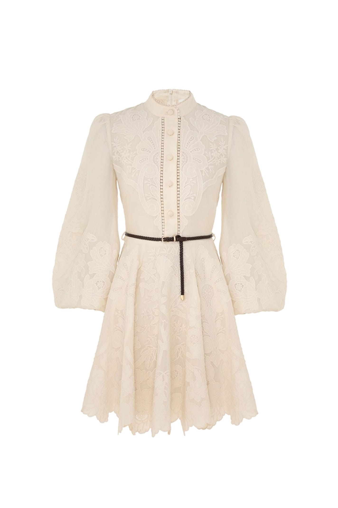 Shop Zimmermann Dress In Beige