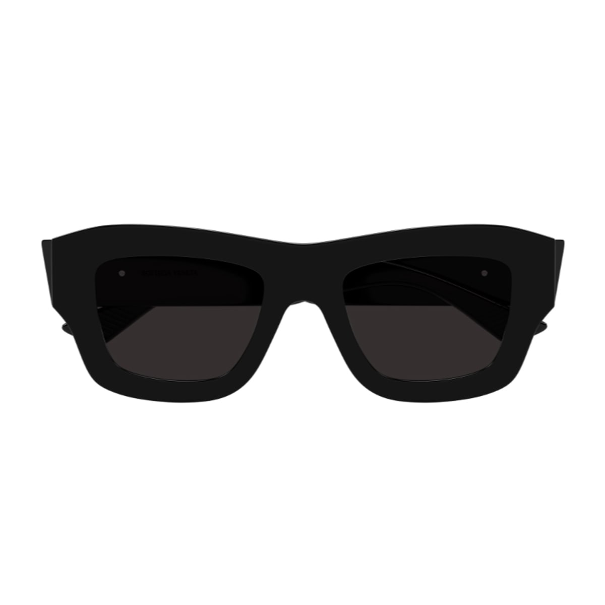 Bottega Veneta Bv1357s Linea Ribbon 001 Black Grey Sunglasses In Black